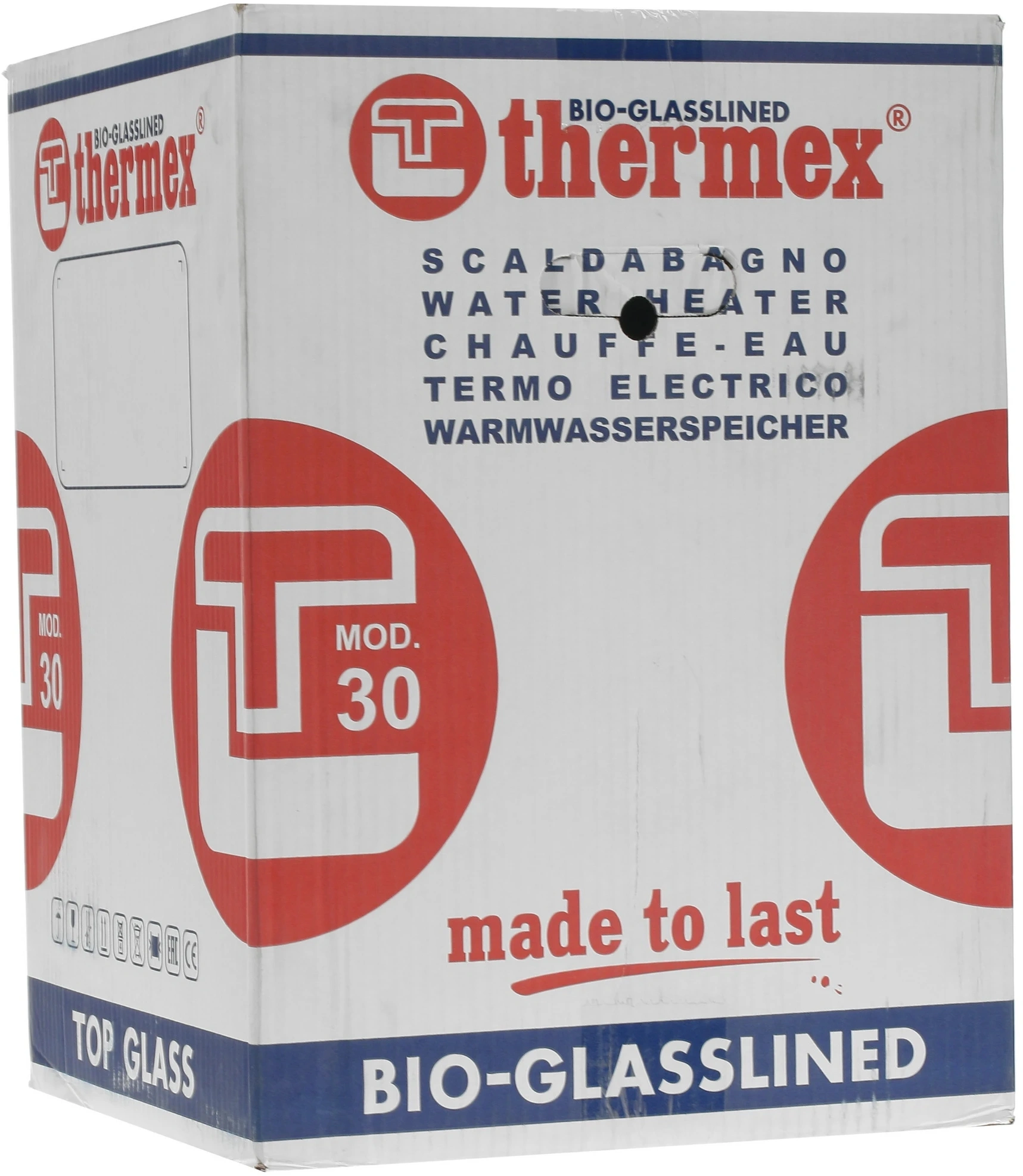 Водонагреватель Thermex TitaniumHeat 30 V Slim 1.5кВт 30л электрический настенный/белый