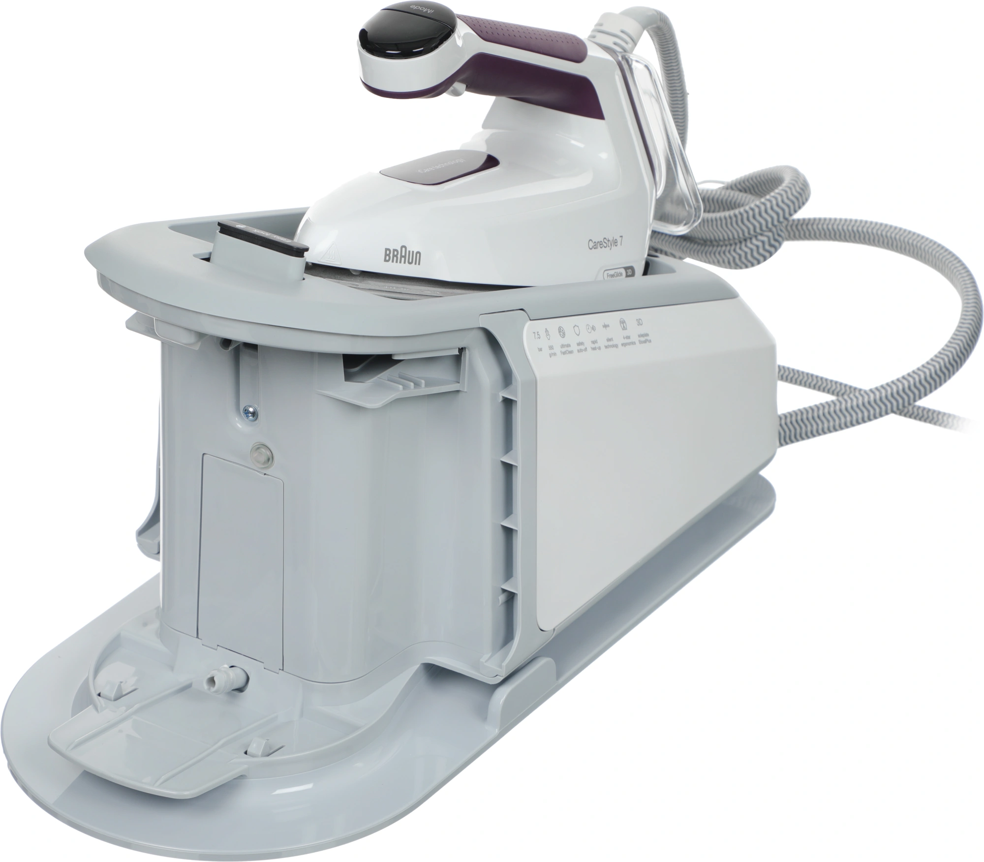 Парогенератор Braun CareStyle 7 IS7266VI 2700Вт серый/сиреневый