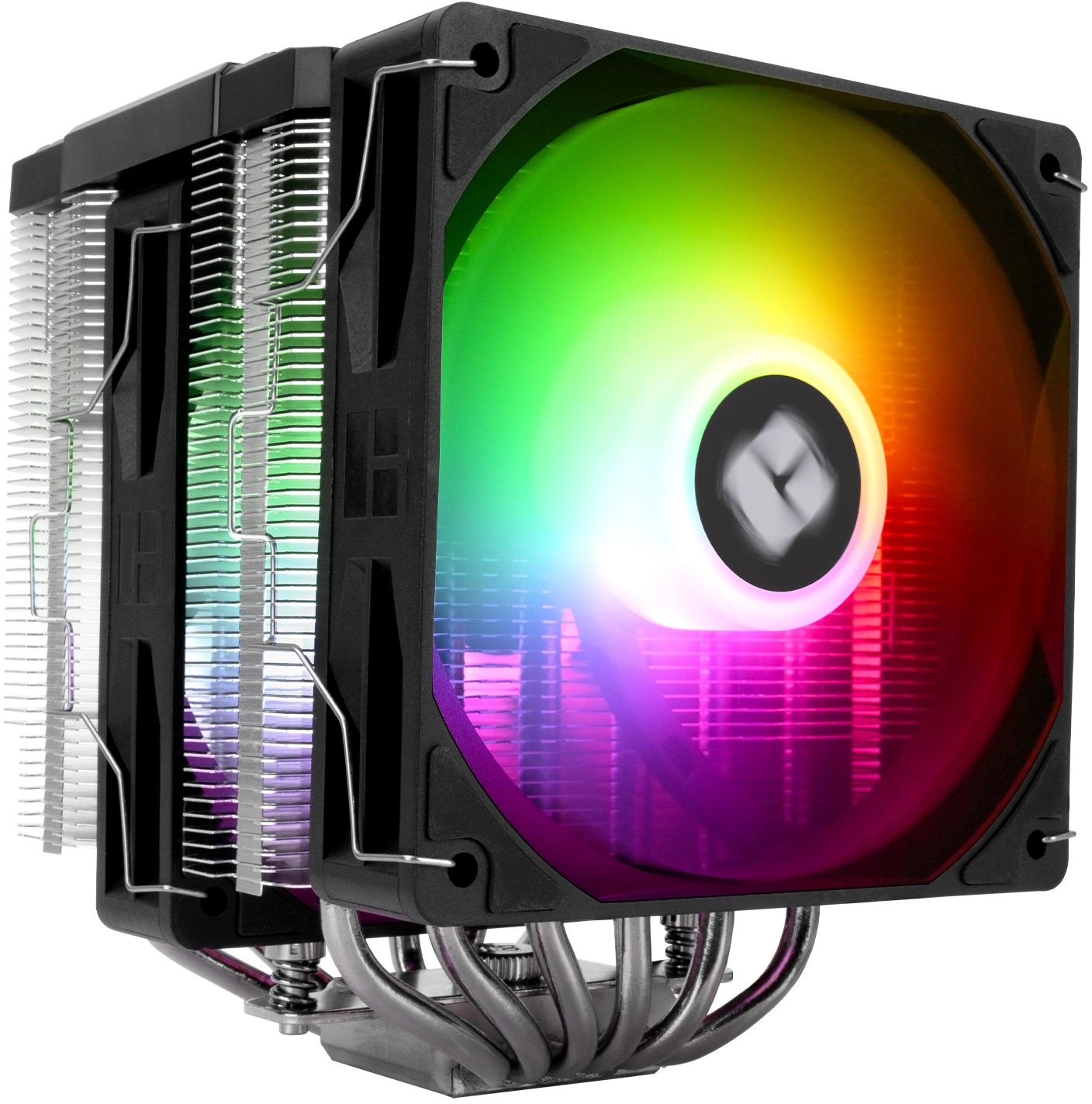 Устройство охлаждения(кулер) Thermalright Peerless Assassin 120 Digital ARGB Soc-AM5/AM4/1200/1700/1851 черный 4-pin 25.6dB Al+Cu LCD Ret (PA120-DIGITAL-BL-ARGB)