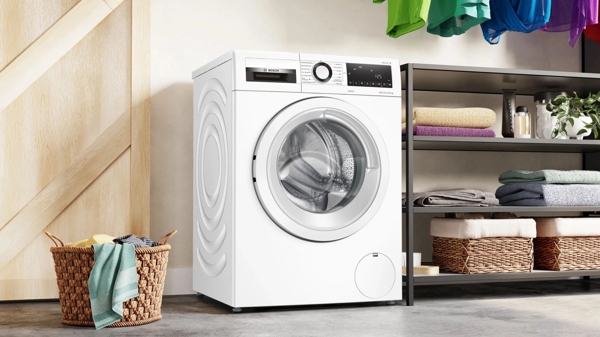 Стиральная машина Bosch WNA134L0SN пан.швед. класс: A++ загр.фронтальная макс.:8кг (с сушкой) белый инвертор