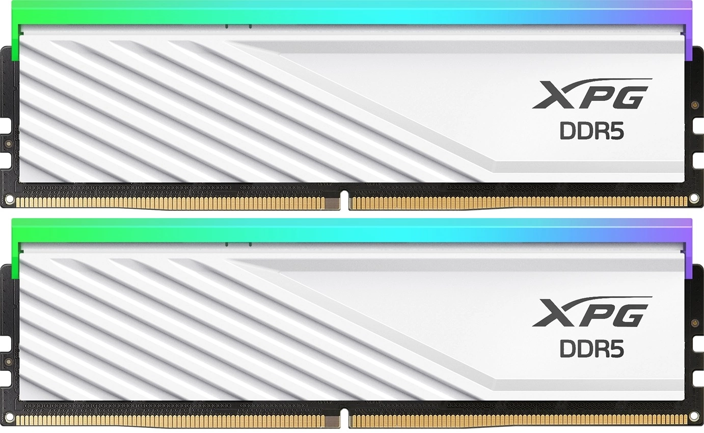 Память DDR5 2x16GB 6400MHz A-Data AX5U6400C3216G-DTLABRWH XPG Lancer Blade RGB RTL Gaming PC5-51200 CL32 DIMM ECC 288-pin 1.4В kit dual rank с радиатором Ret
