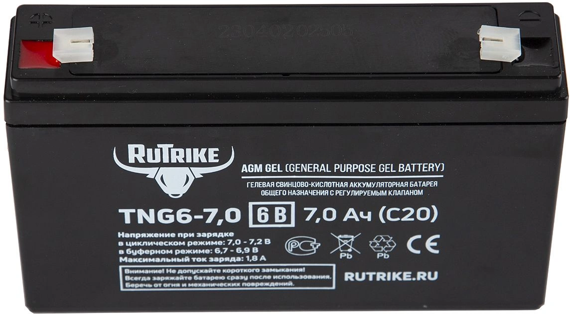 Батарея для ИБП Rutrike TNG6-7,0 6В 7Ач