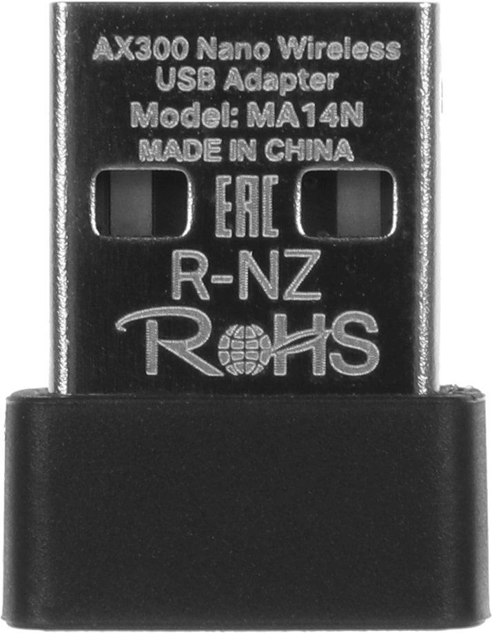 Сетевой адаптер Wi-Fi Mercusys MA14N AX300 USB 2.0 (ант.внутр.) 1ант.