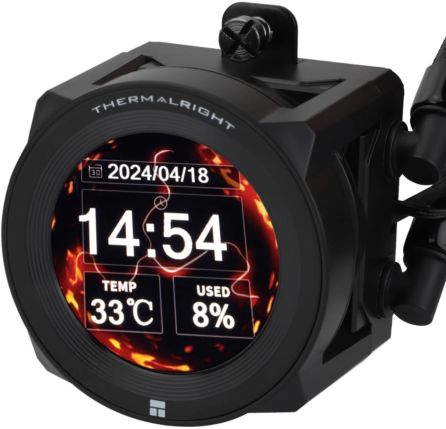 Система водяного охлаждения Thermalright Core Vision 360 ARGB Soc-AM5/AM4/1200/1700/1851 черный 4-pin 28.1dB Al LCD Ret (C-VISION-360-BL)