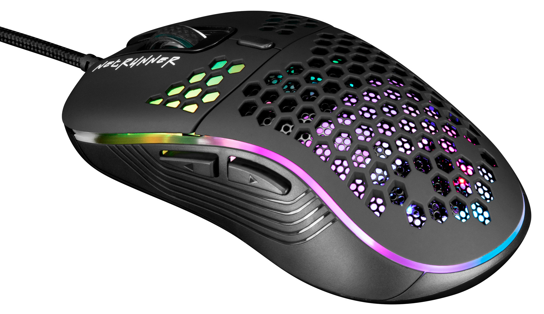Мышь Оклик 713G NETRUNNER черный оптическая 3200dpi USB 6but (1465498)