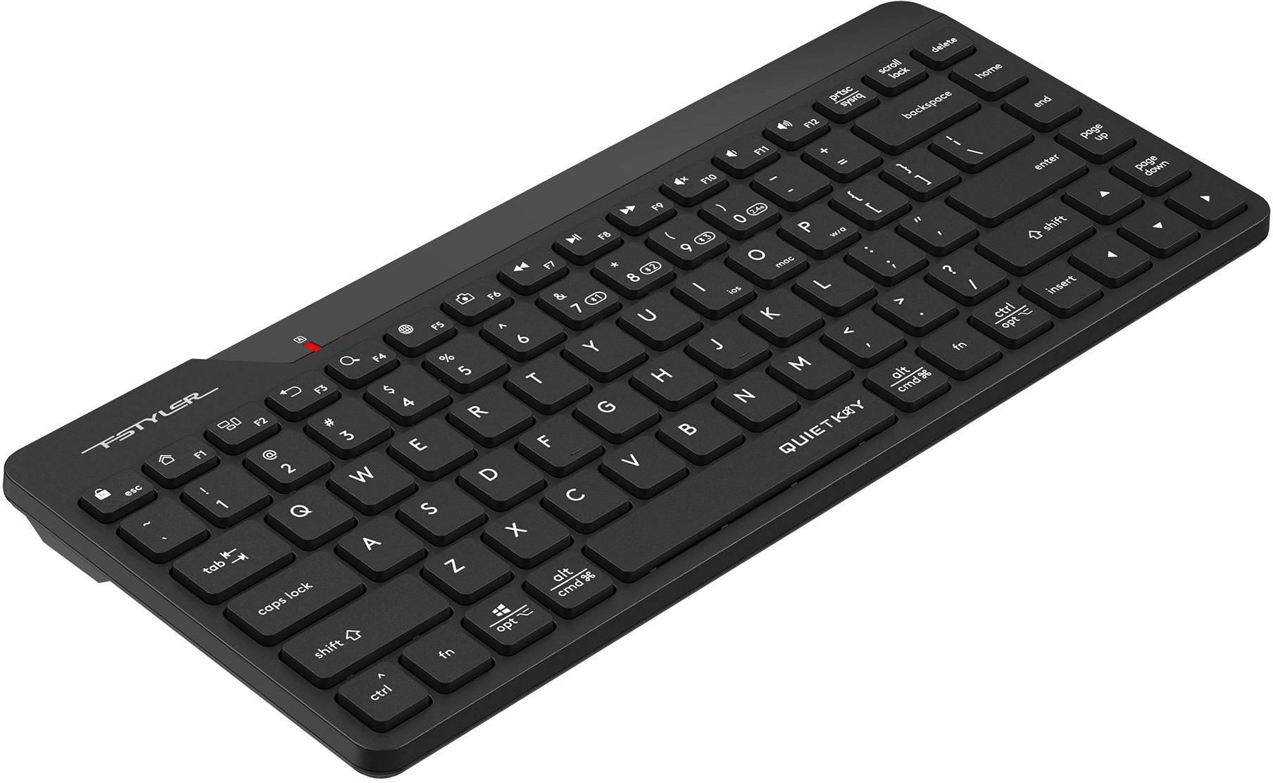 Клавиатура A4Tech FBK22 AS черный USB беспроводная BT/Radio