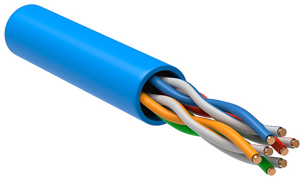 LC1-C5E04-113 - ITK Витая пара U/UTP кат.5E 4х2х24AWG PVC синий (305м)