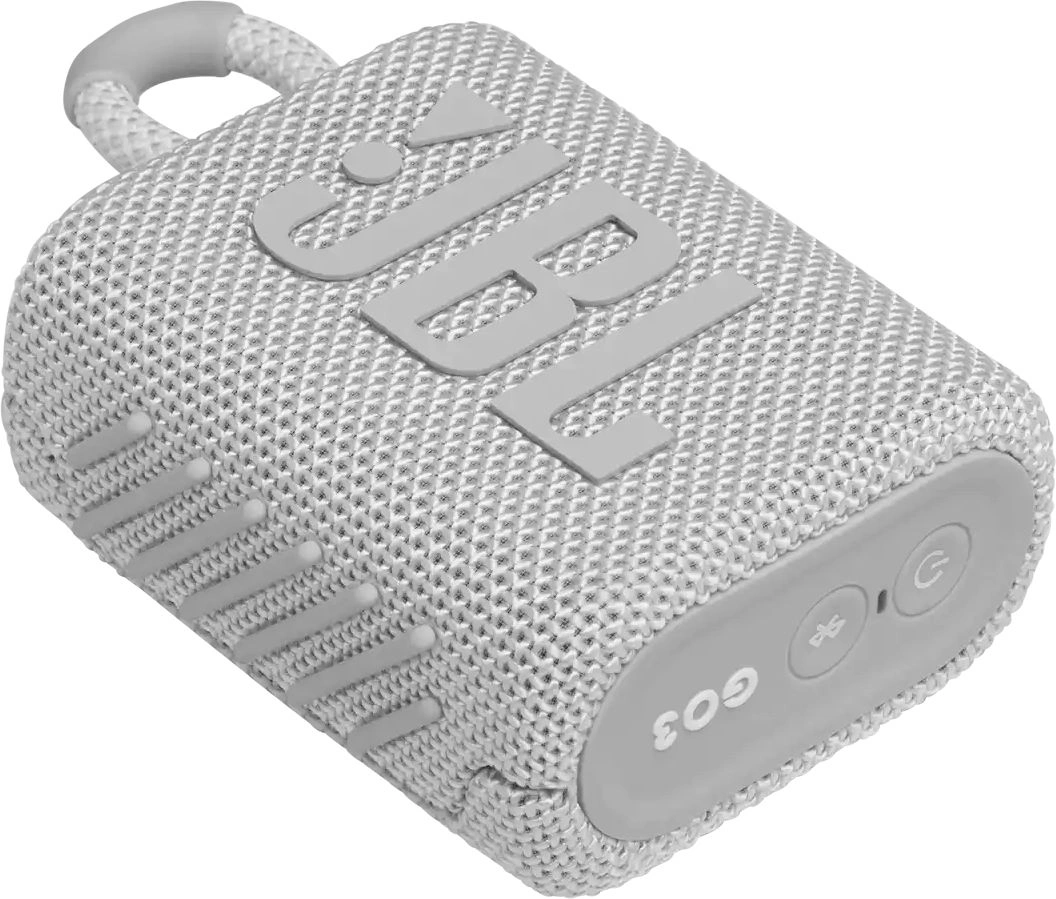 Колонка порт. JBL GO 3 белый 4.2W 1.0 BT 10м (JBLGO3WHT)