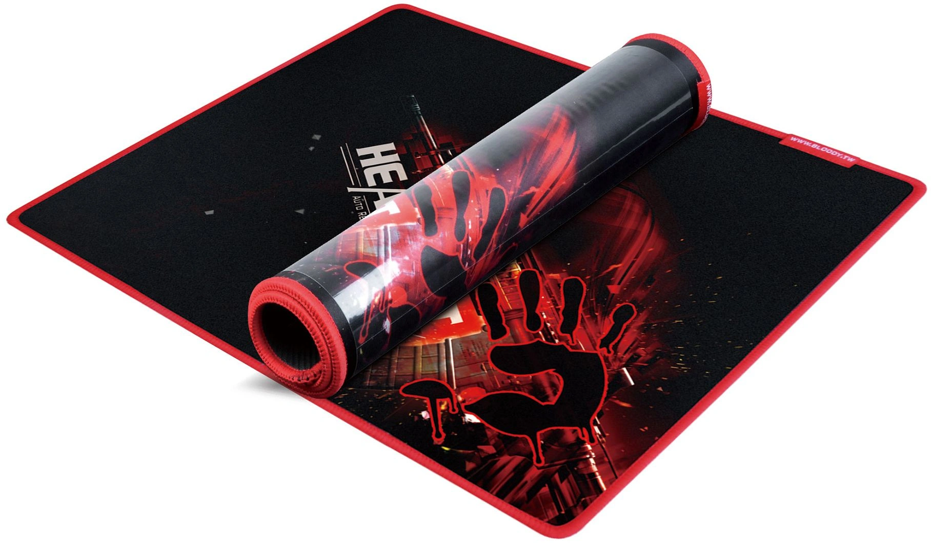 Коврик для мыши A4Tech Bloody B-072 Мини черный/рисунок 275x225x4мм