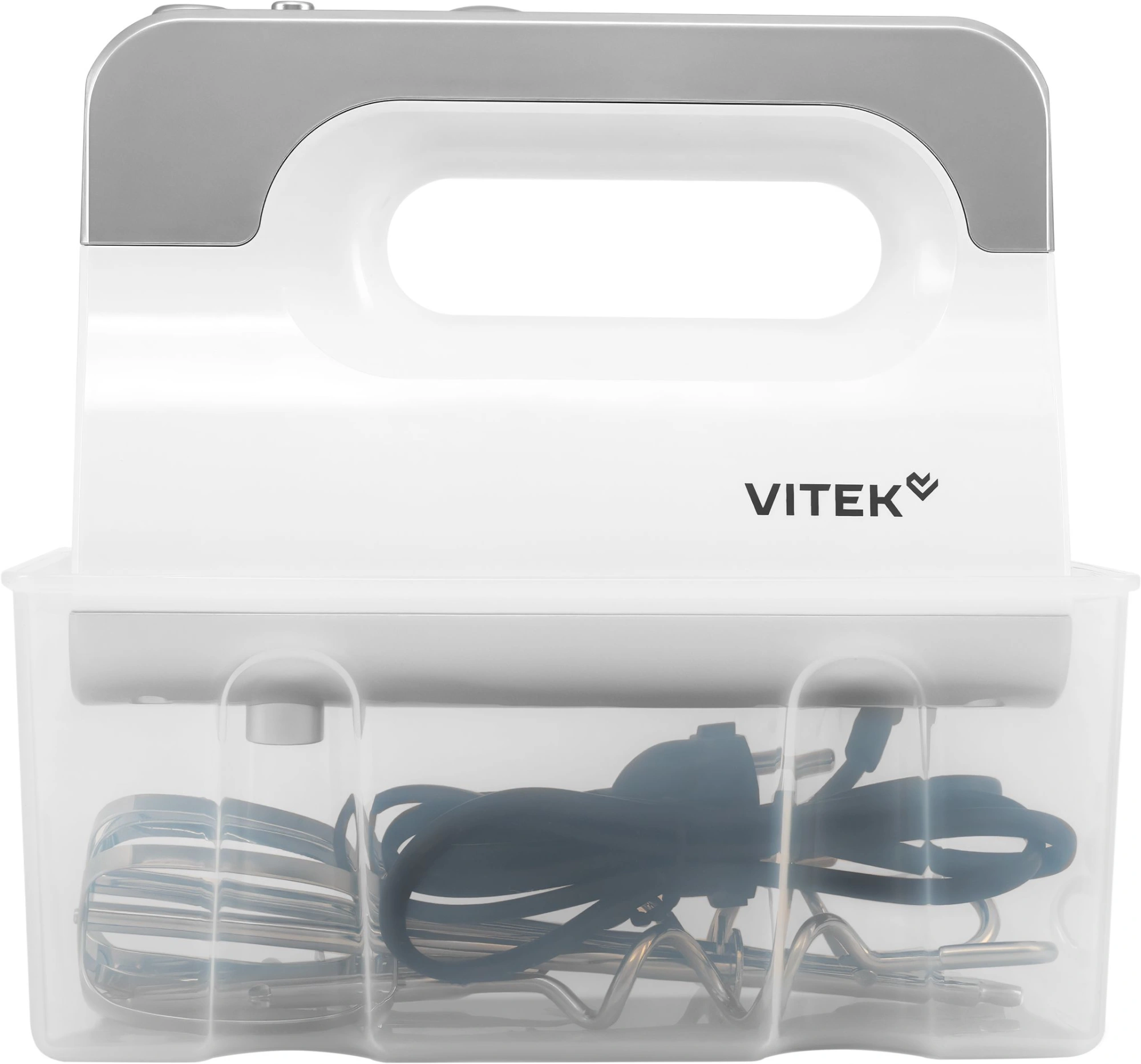 Миксер ручной Vitek VT-HM5001 800Вт белый/серебристый