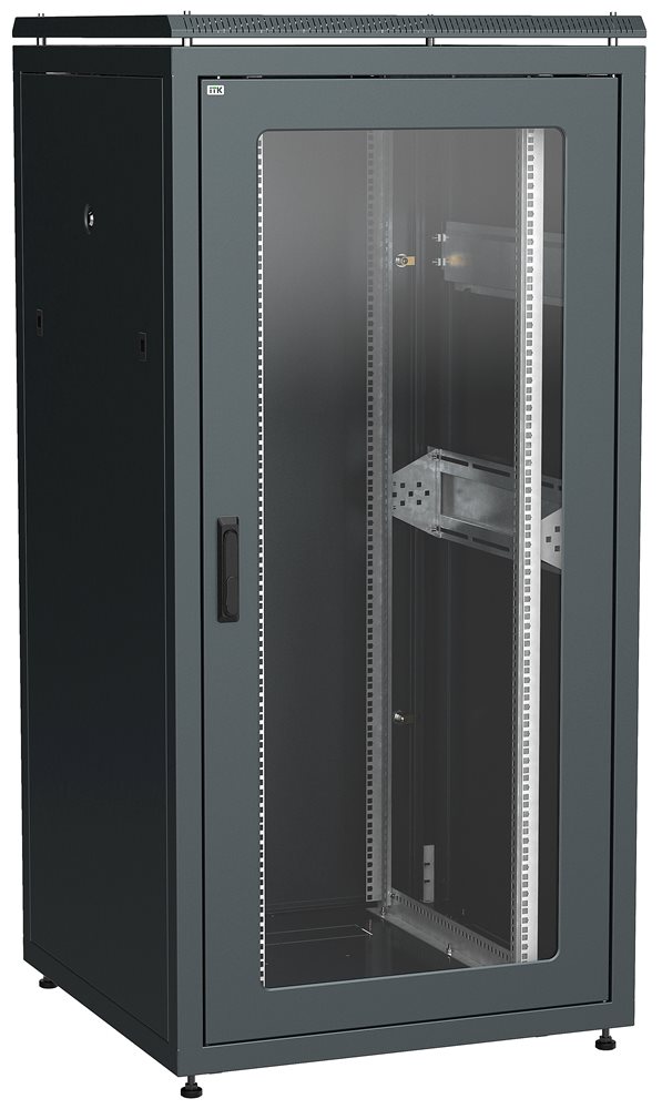 LN05-33U88-GM - ITK LINEA N 33U 800х800мм стекл. пер. дв. задн. металл. чер.