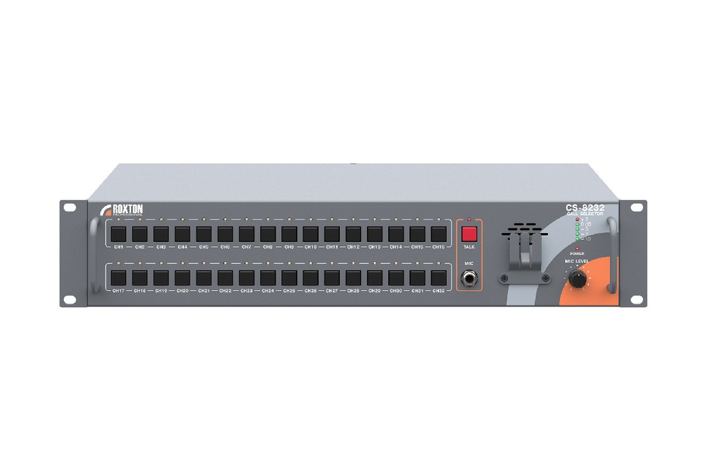 CS-8232 - Центральный блок системы обратной связи на 32 абонента, расширение, RS-485, контроль всех соединений, 2U