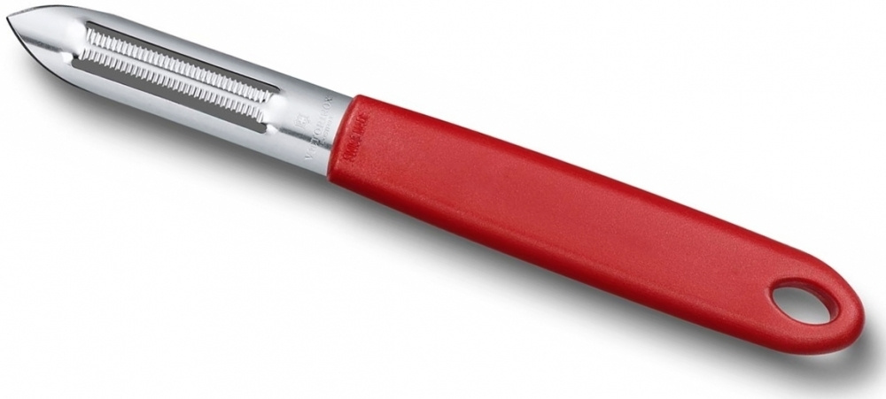 Овощечистка для овощей и фруктов Victorinox Swiss Classic красный упак.:защита лезвия (7.6077.1)