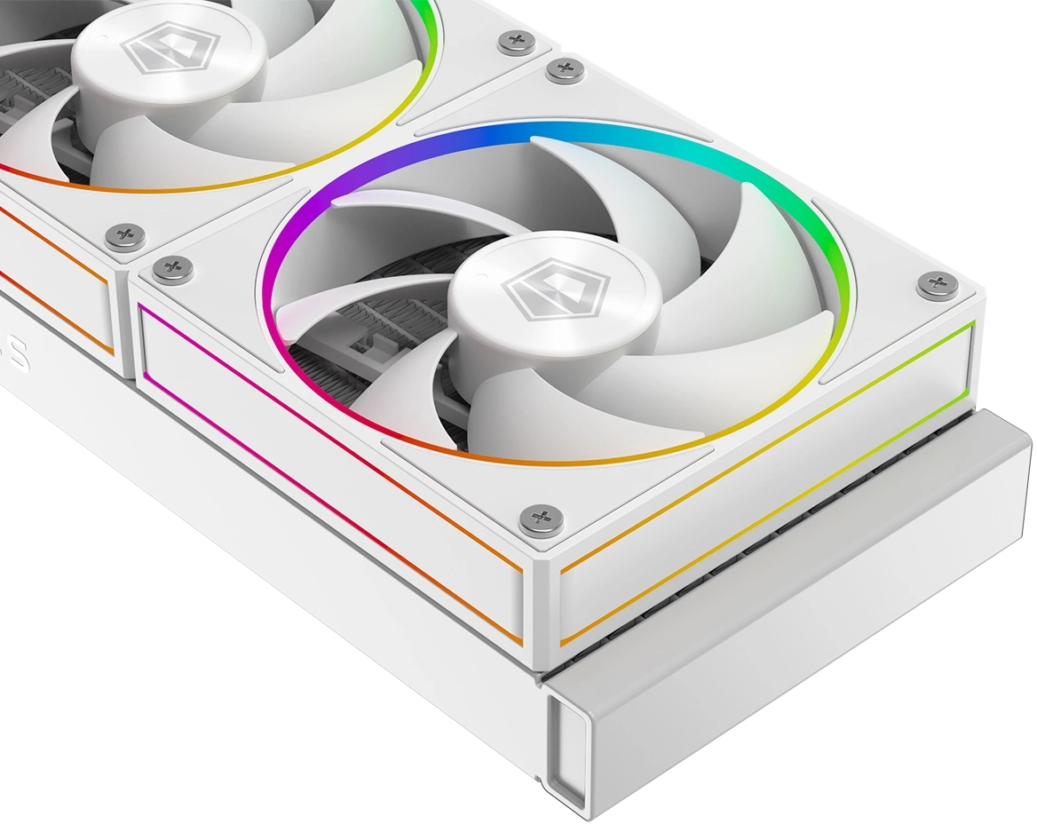 Система водяного охлаждения ID-Cooling SL360 ARGB Soc-AM5/AM4/1200/1700/1851 белый 4-pin 14-30dB Al+Cu LCD 350W Ret (SL360 WHITE)