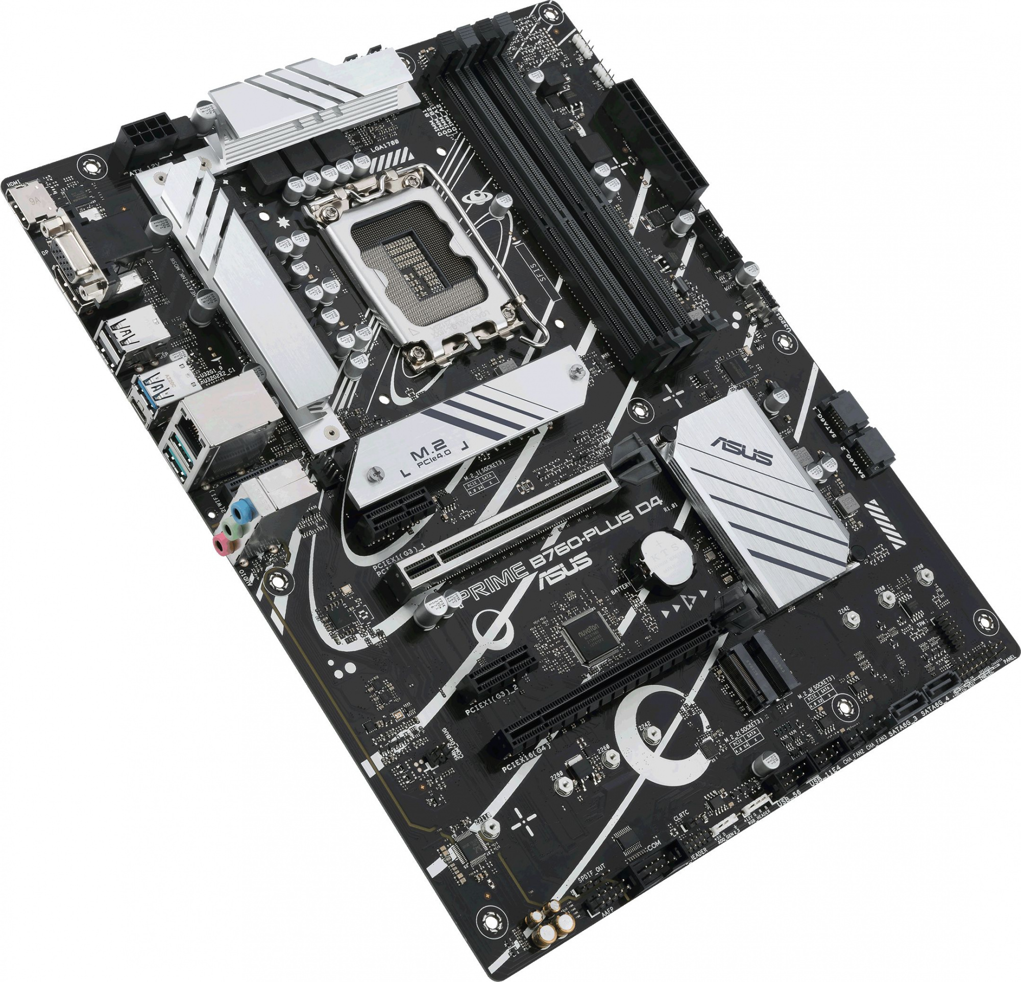 Материнская плата Asus PRIME B760-PLUS D4 Soc-1700 Intel B760 4xDDR4 ATX AC`97 8ch(7.1) 2.5Gg RAID+VGA+HDMI+DP