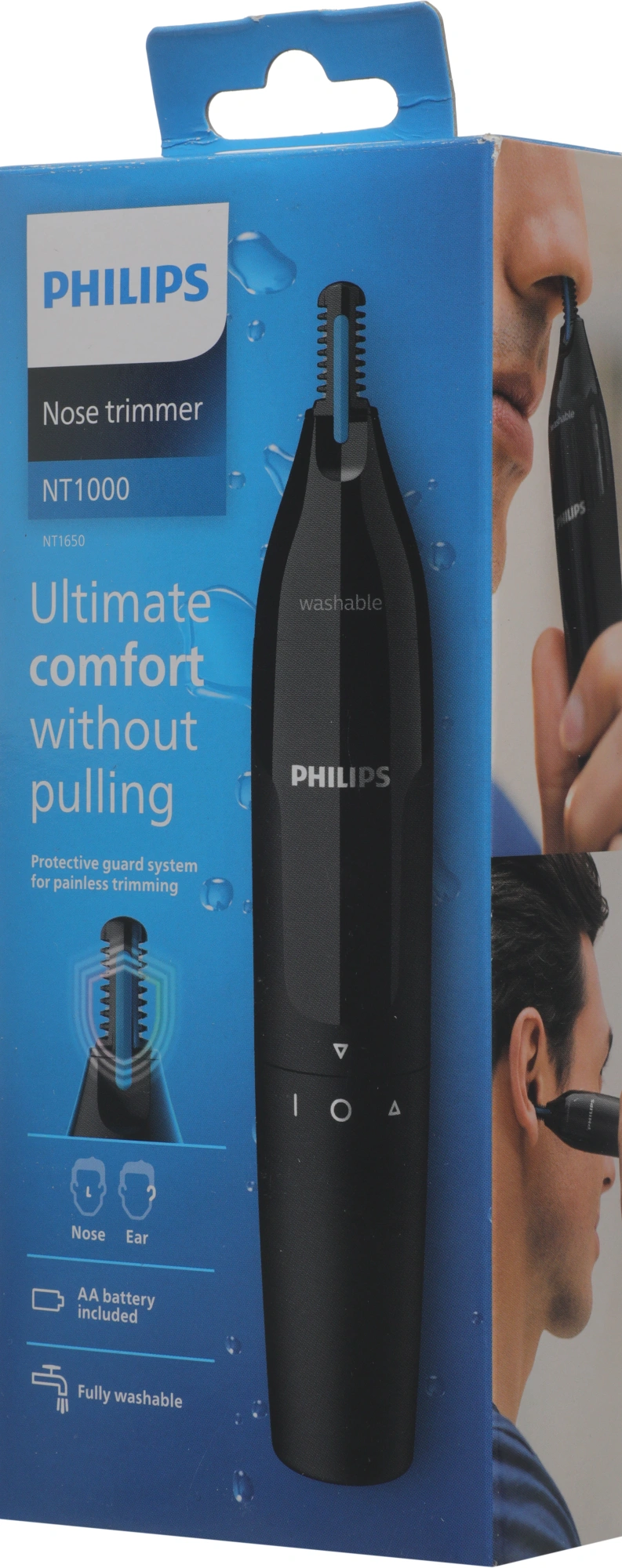 Триммер Philips Series 1000 NT1650/16 черный (насадок в компл:1шт)