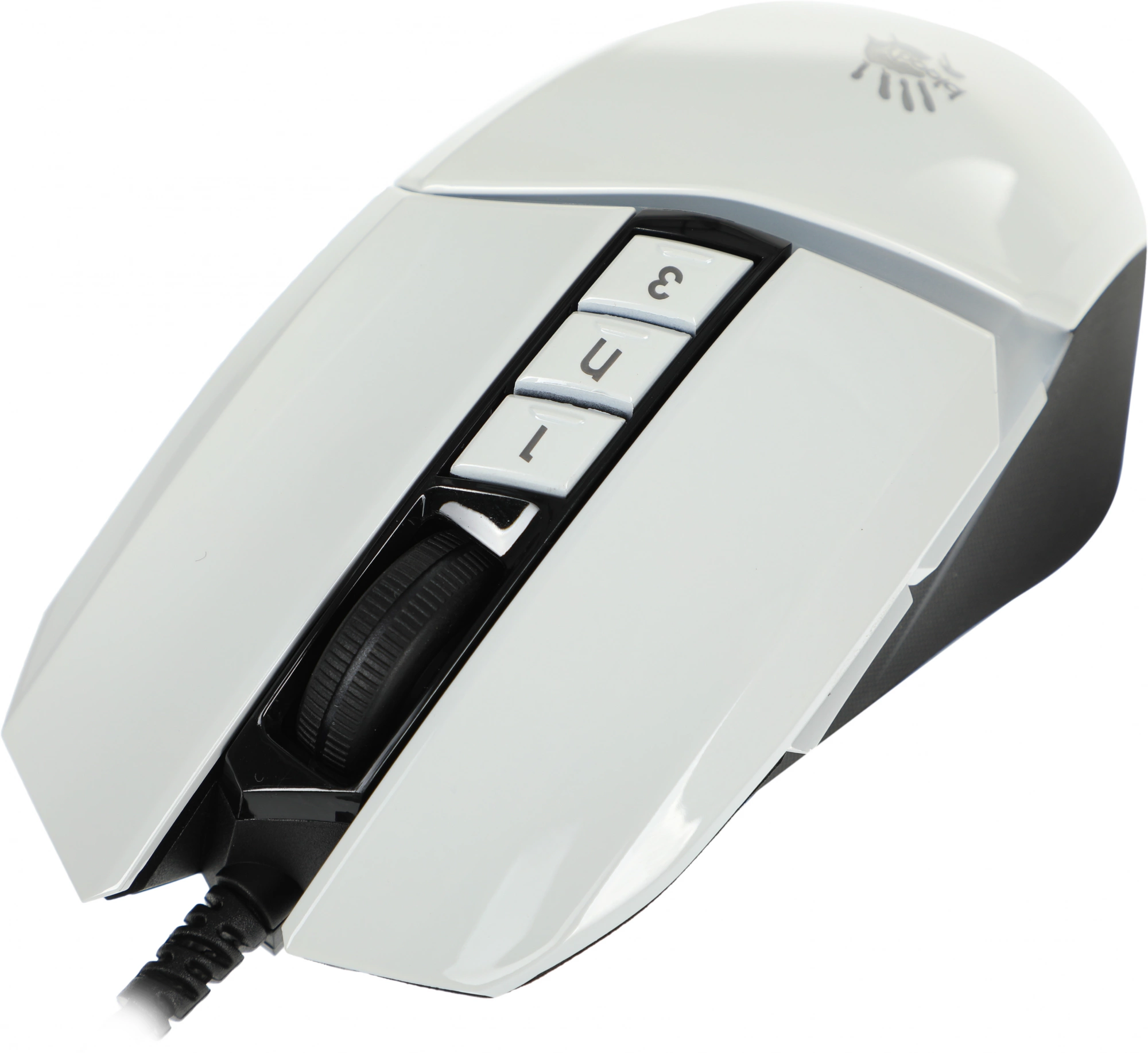 Мышь A4Tech Bloody W60 Max белый оптическая 10000dpi USB 10but (W60 MAX (PANDA WHITE))