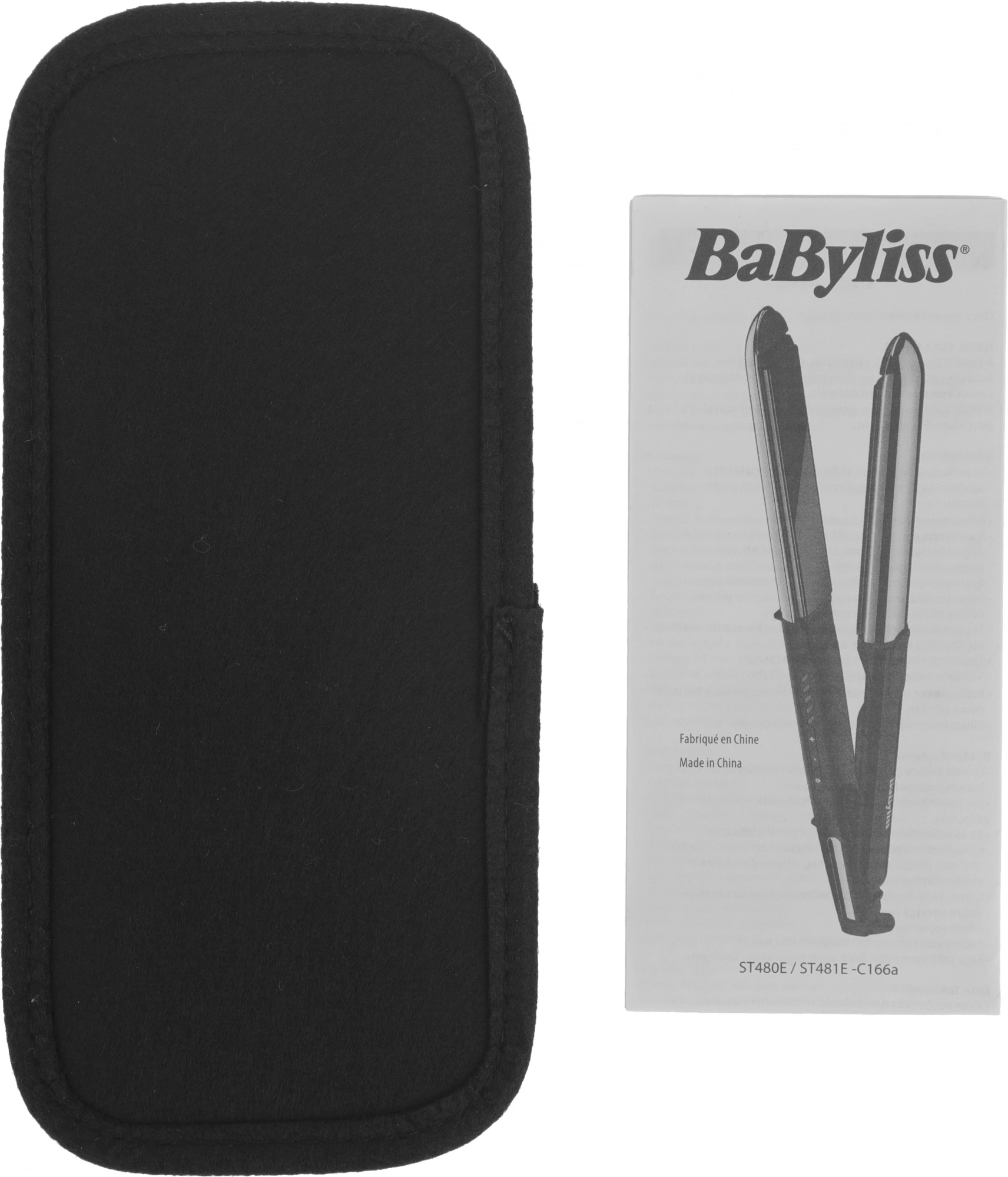 Выпрямитель Babyliss ST481E черный/золотистый макс.темп.:230С покрытие:керамическое