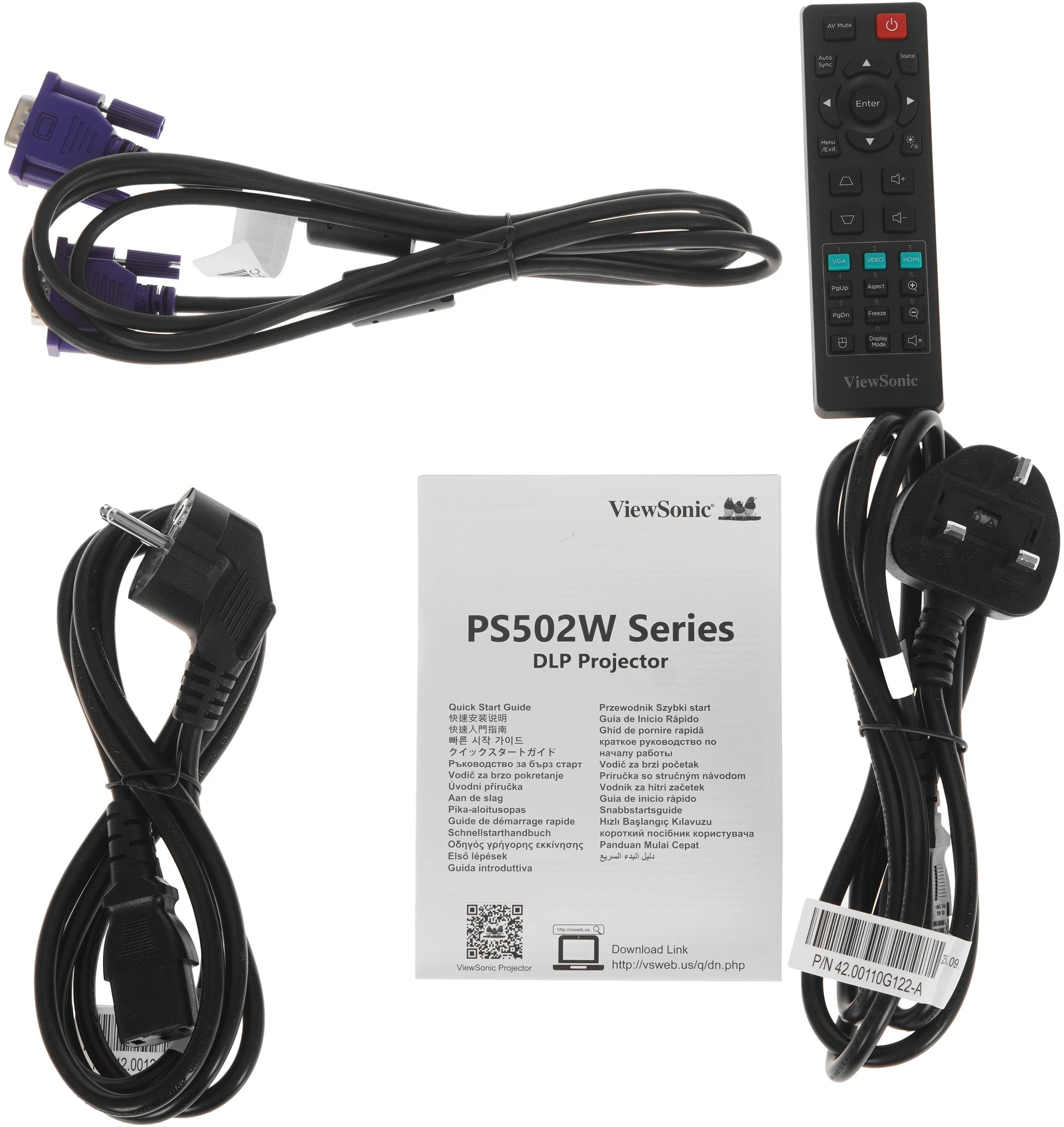Проектор ViewSonic PS502W DLP 5000Lm ANSI (1280x800) 15000:1 ресурс лампы:5000часов 1xUSB typeA 2xHDMI 2.87кг