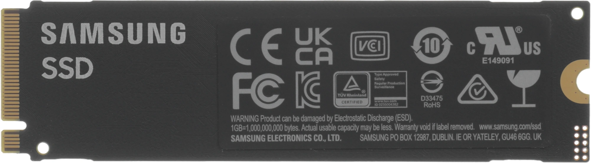 Накопитель SSD Samsung PCIe 3.0 x4 1TB MZ-V8V1T0BW 980 M.2 2280