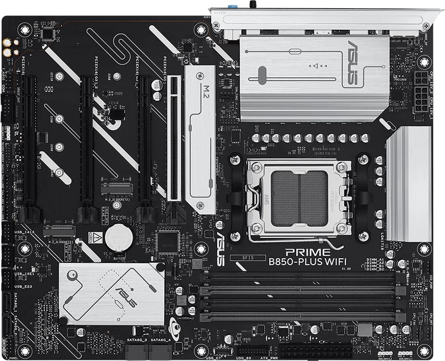 Материнская плата Asus PRIME B850-PLUS WIFI Socket AM5 AMD B850 4xDDR5 ATX AC`97 8ch(7.1) 2.5Gg RAID+HDMI+DP
