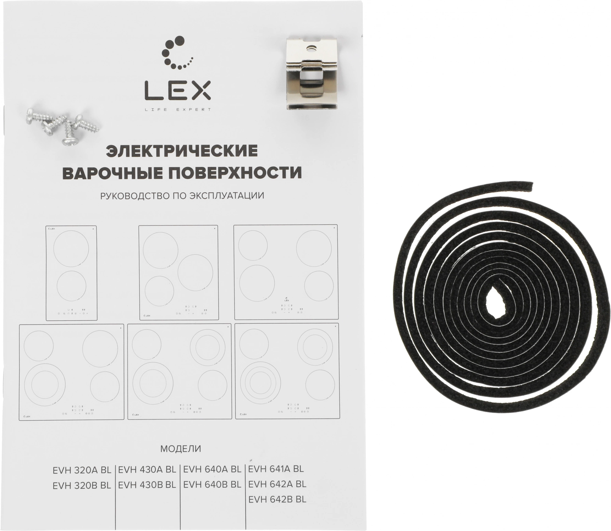 Варочная поверхность Lex EVH 320A BL черный