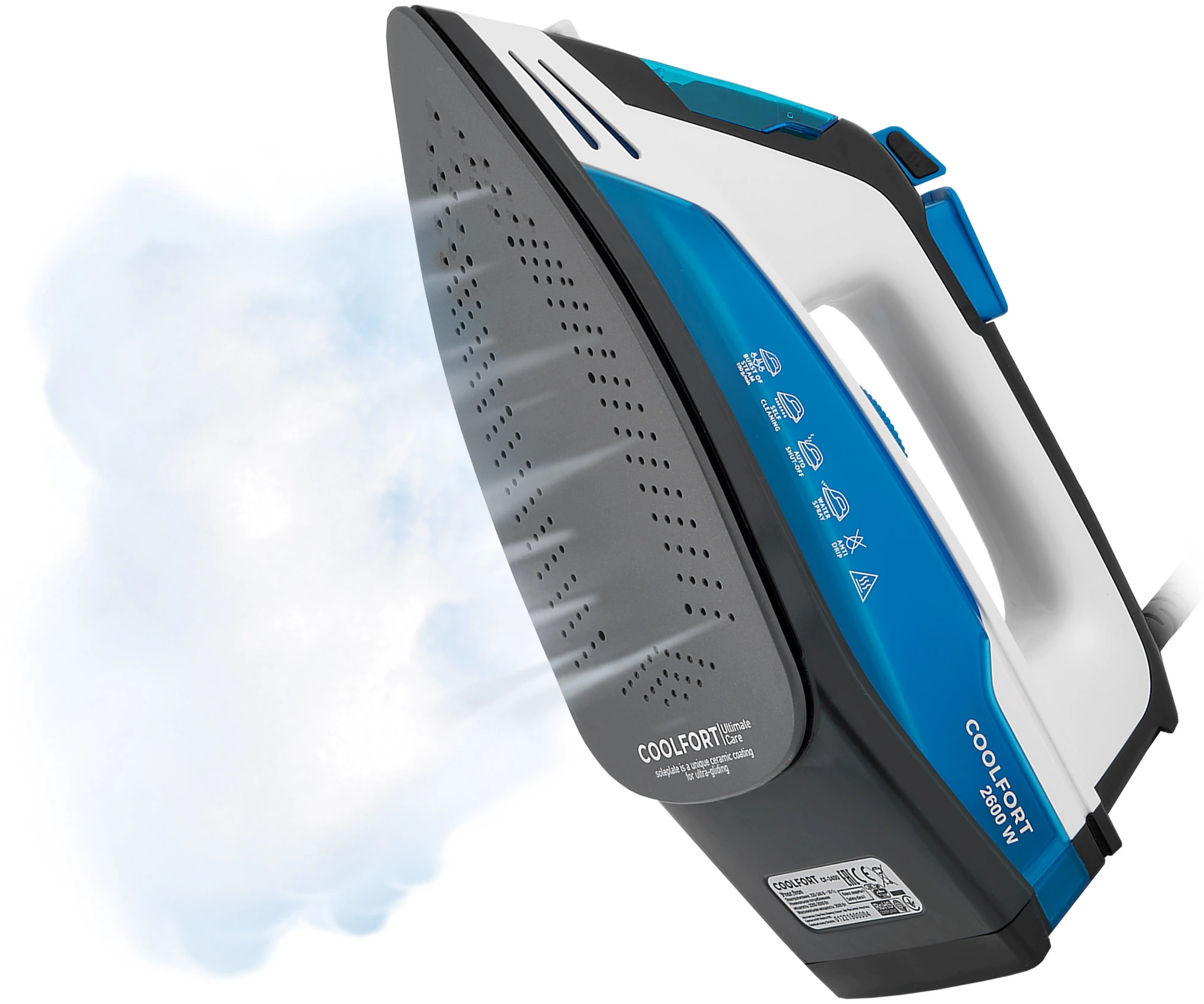 Утюг Coolfort CF-3400 2600Вт синий/белый