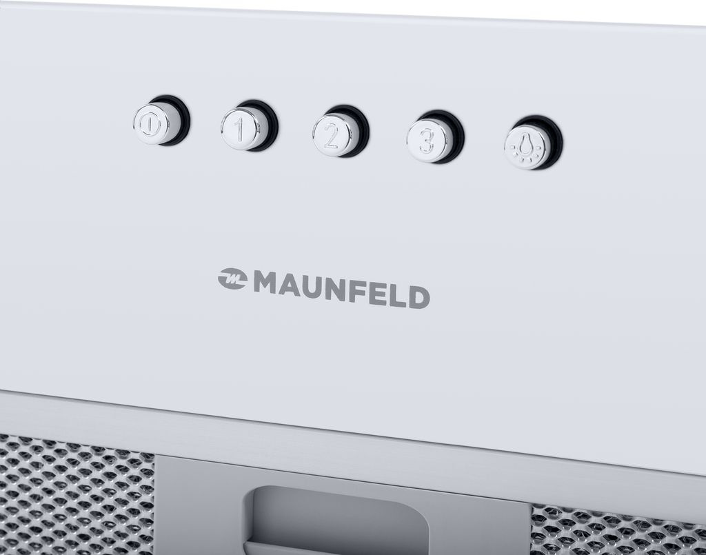 Вытяжка встраиваемая Maunfeld Crosby Power 50 белый управление: кнопочное (1 мотор)