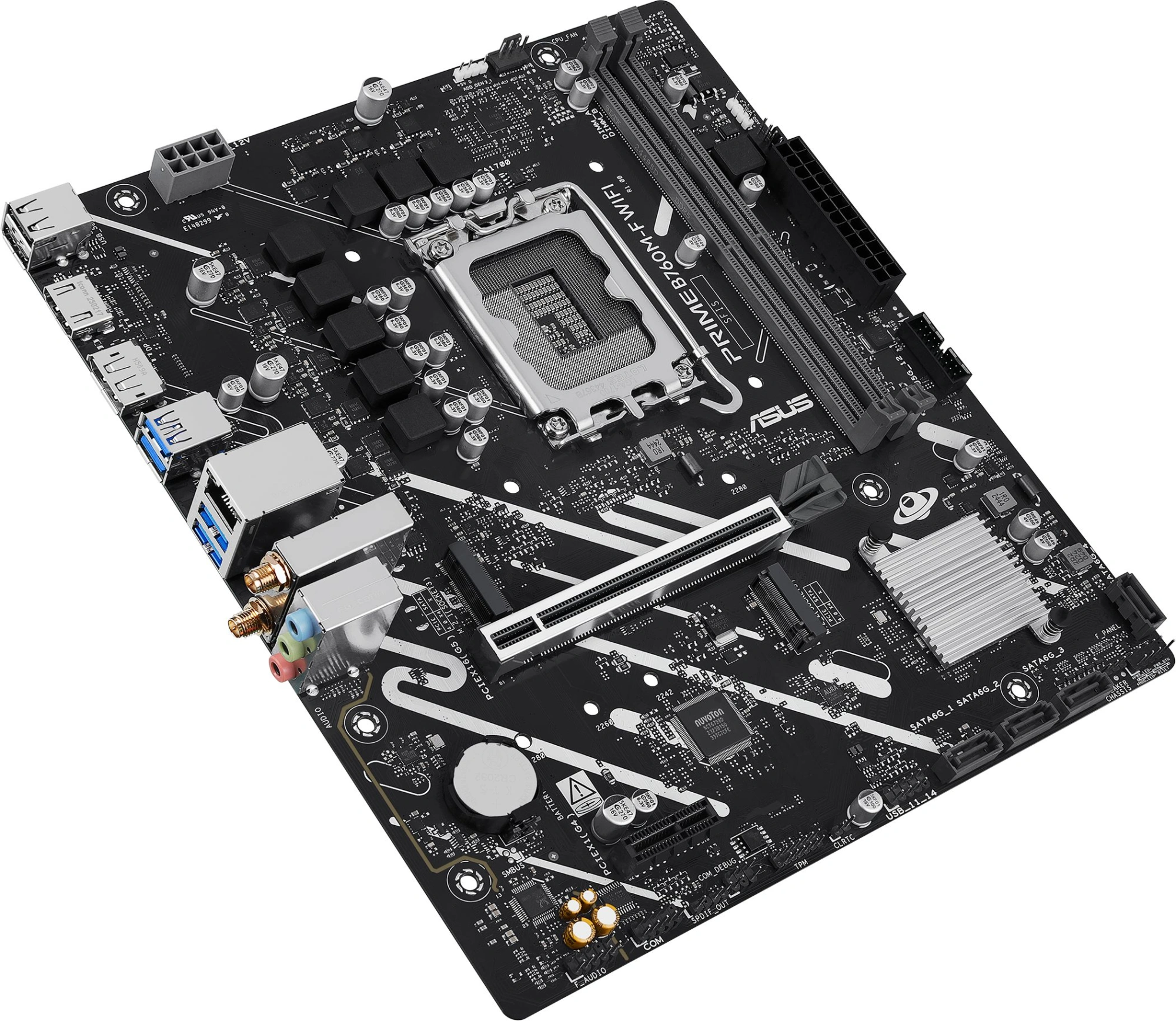 Материнская плата Asus PRIME B760M-F WIFI Soc-1700 Intel B760 2xDDR5 mATX AC`97 8ch(7.1) GbLAN RAID+HDMI+DP