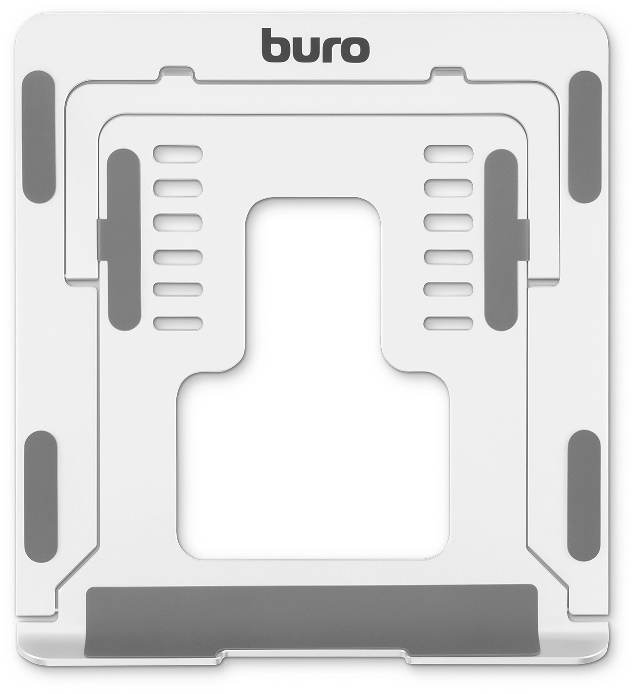 Подставка для ноутбука Buro BU-LS120 238x17x215мм 450г алюминий серебристый