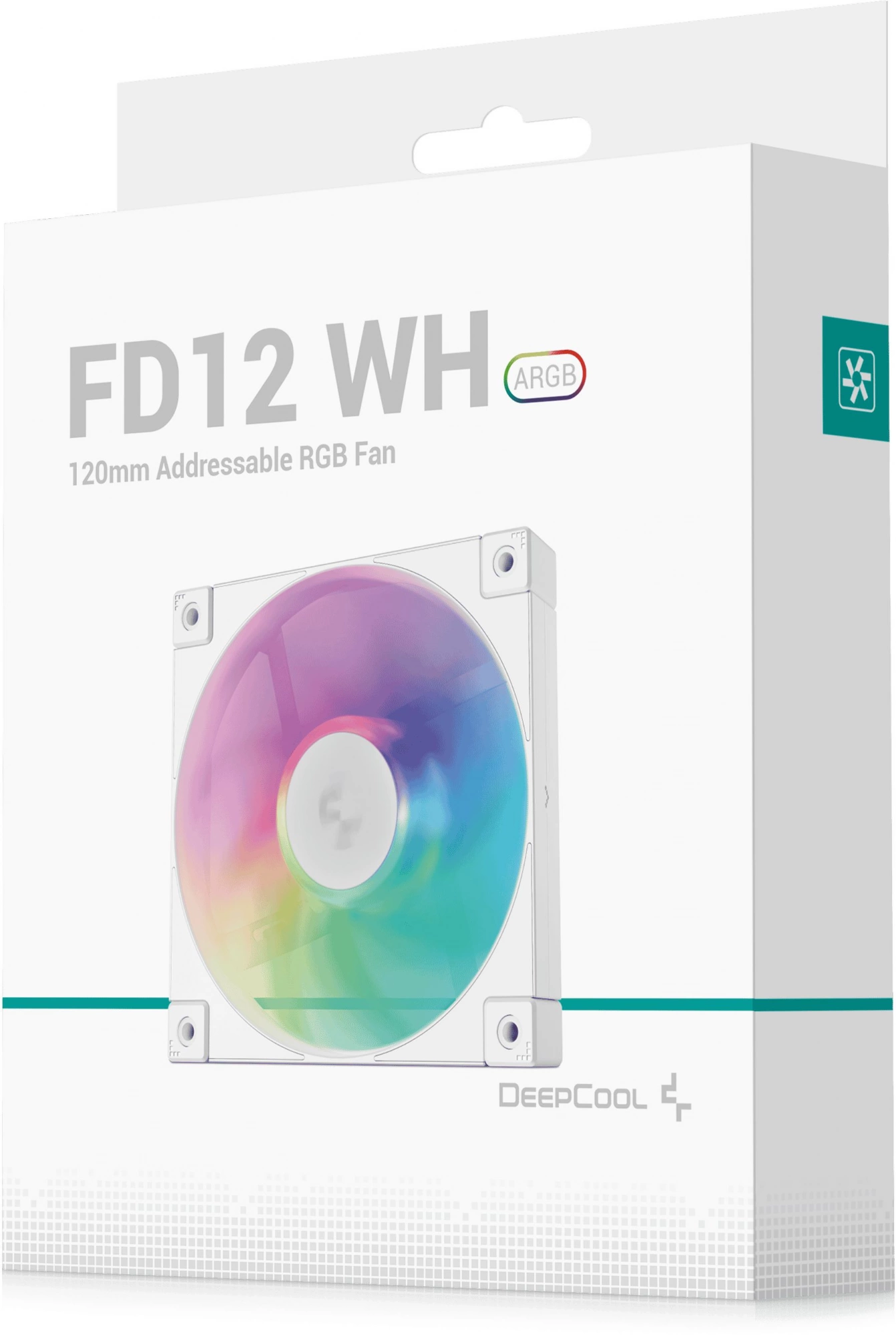 Вентилятор для корпуса Deepcool FD12 ARGB 120х120x25 белый 4-pin 26.9дБ (R-FD12-WHAPN1-G) Ret