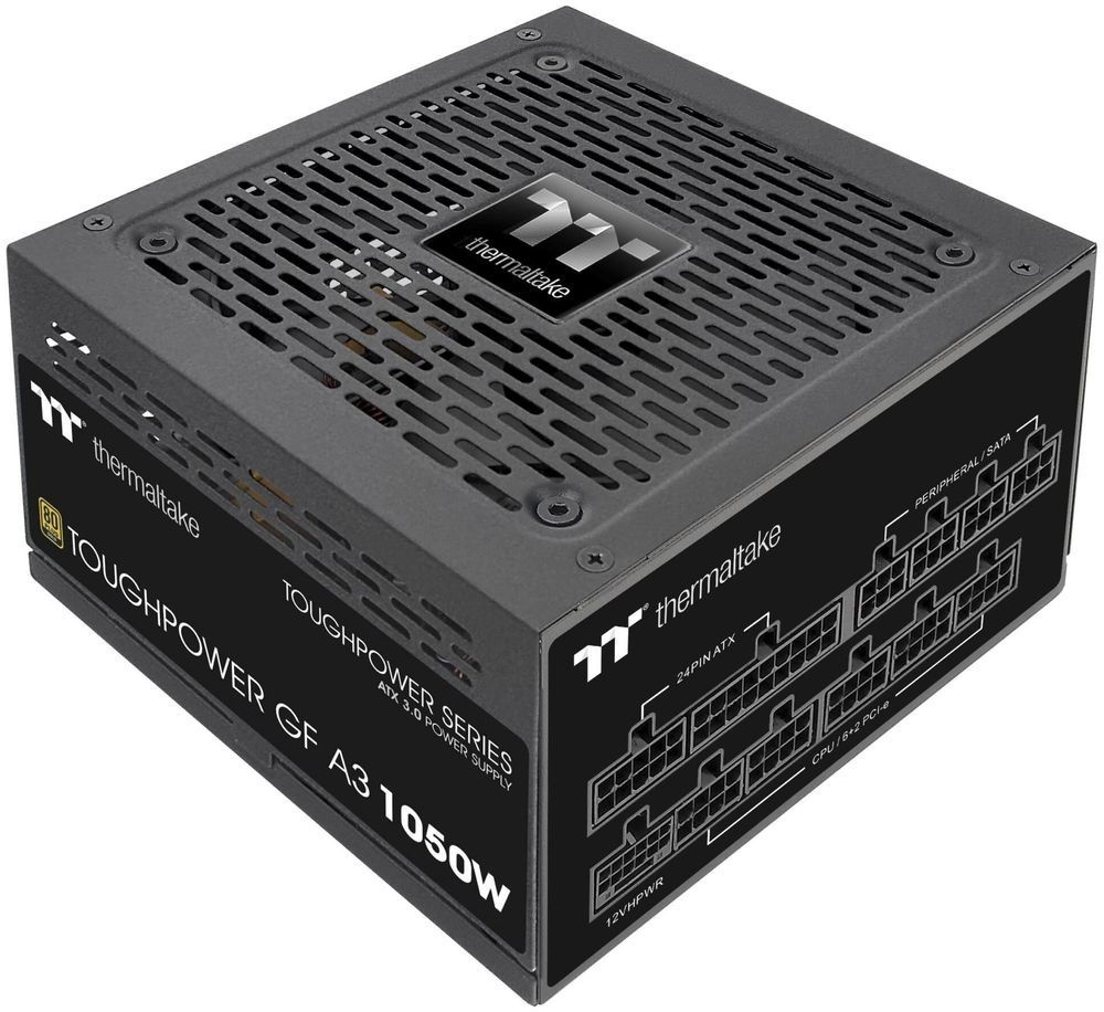 Блок питания Thermaltake ATX 1050W Toughpower GF A3 Gen.5 80+ gold 24pin APFC 120mm fan 12xSATA Cab Manag RTL