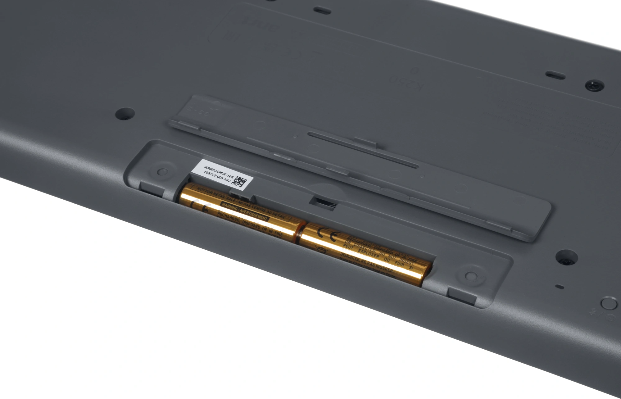 Клавиатура Logitech K250 YR0107 графитовый беспроводная BT slim (920-013452)