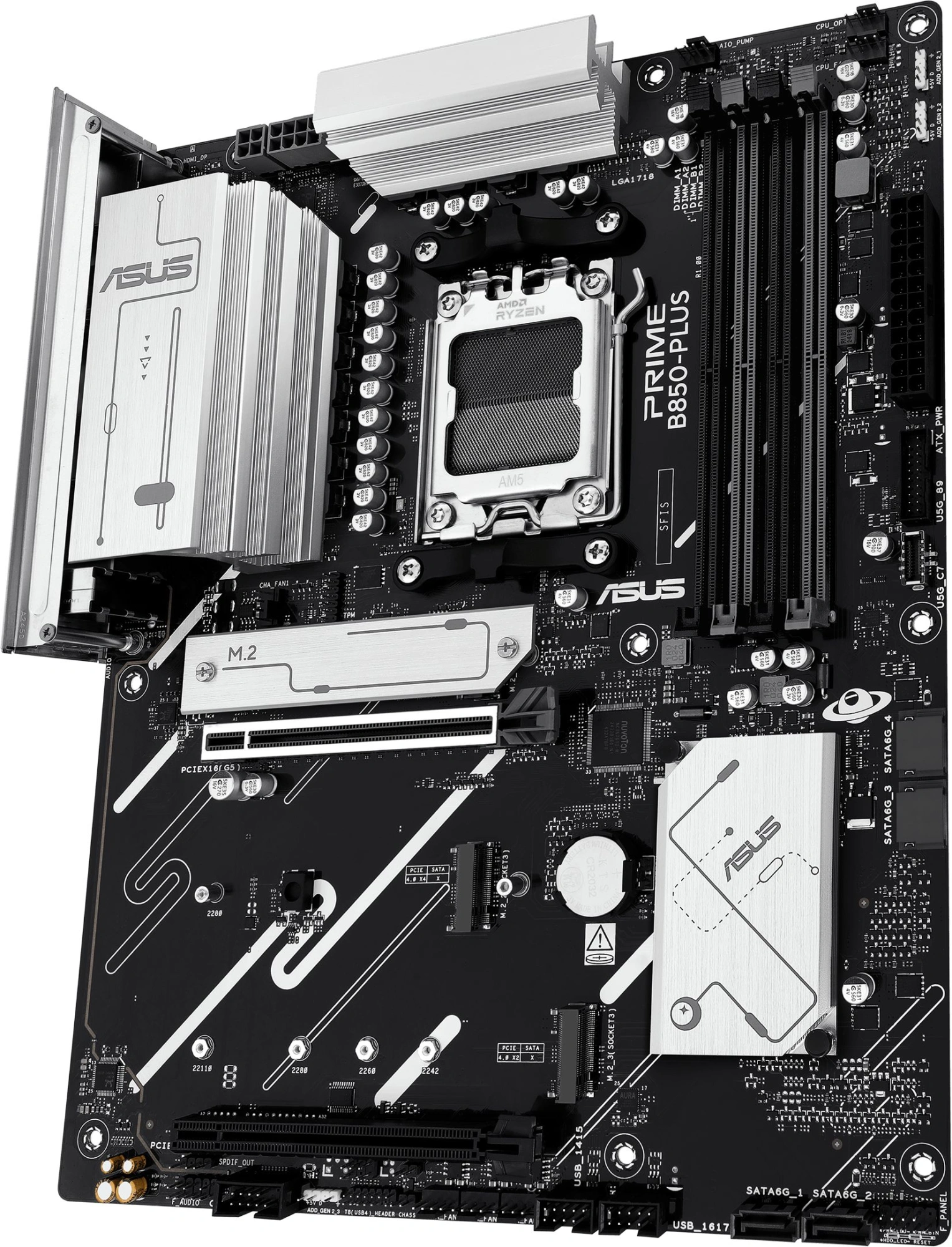 Материнская плата Asus PRIME B850-PLUS-CSM Socket AM5 AMD B850 4xDDR5 ATX AC`97 8ch(7.1) 2.5Gg RAID+HDMI+DP