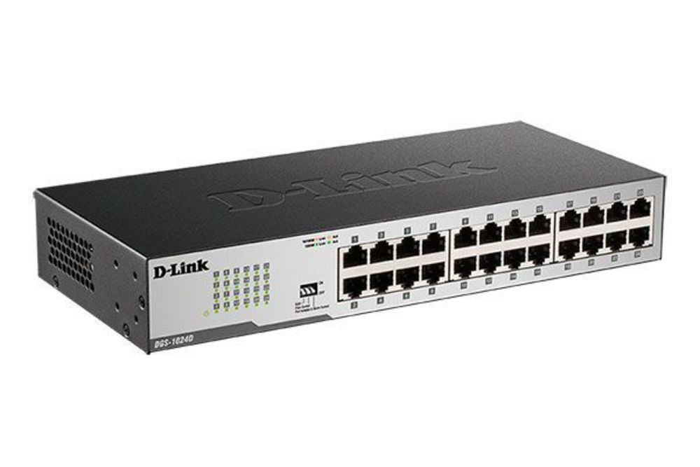 DGS-1024D/I2A Неуправляемый коммутатор D-Link с 24 портами 10/100/1000Base-T