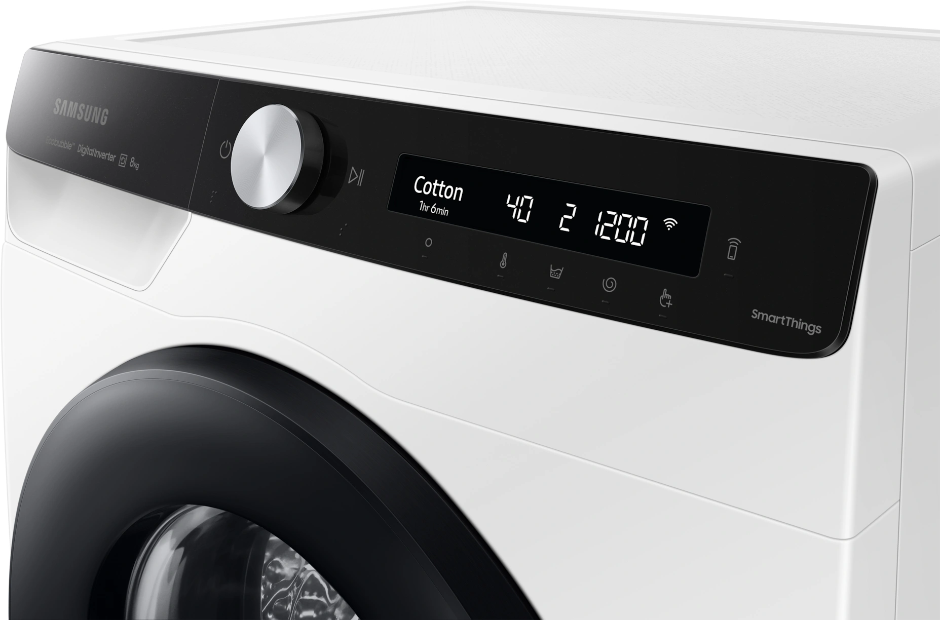Стиральная машина Samsung WW80AG6S28AELP класс: A загр.фронтальная макс.:8кг белый инвертор