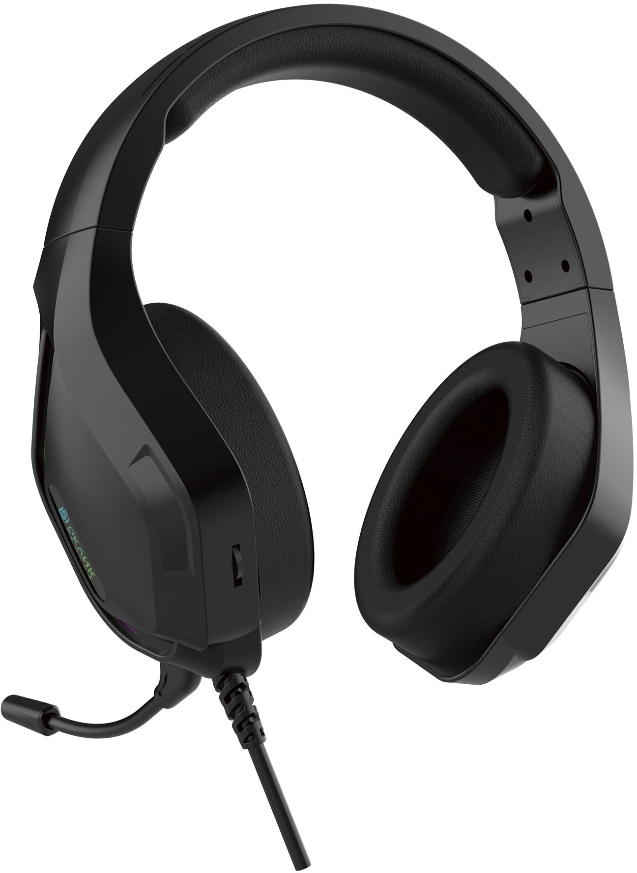 Наушники с микрофоном Оклик HS-L600G черный 2.2м мониторные USB оголовье (1939588)