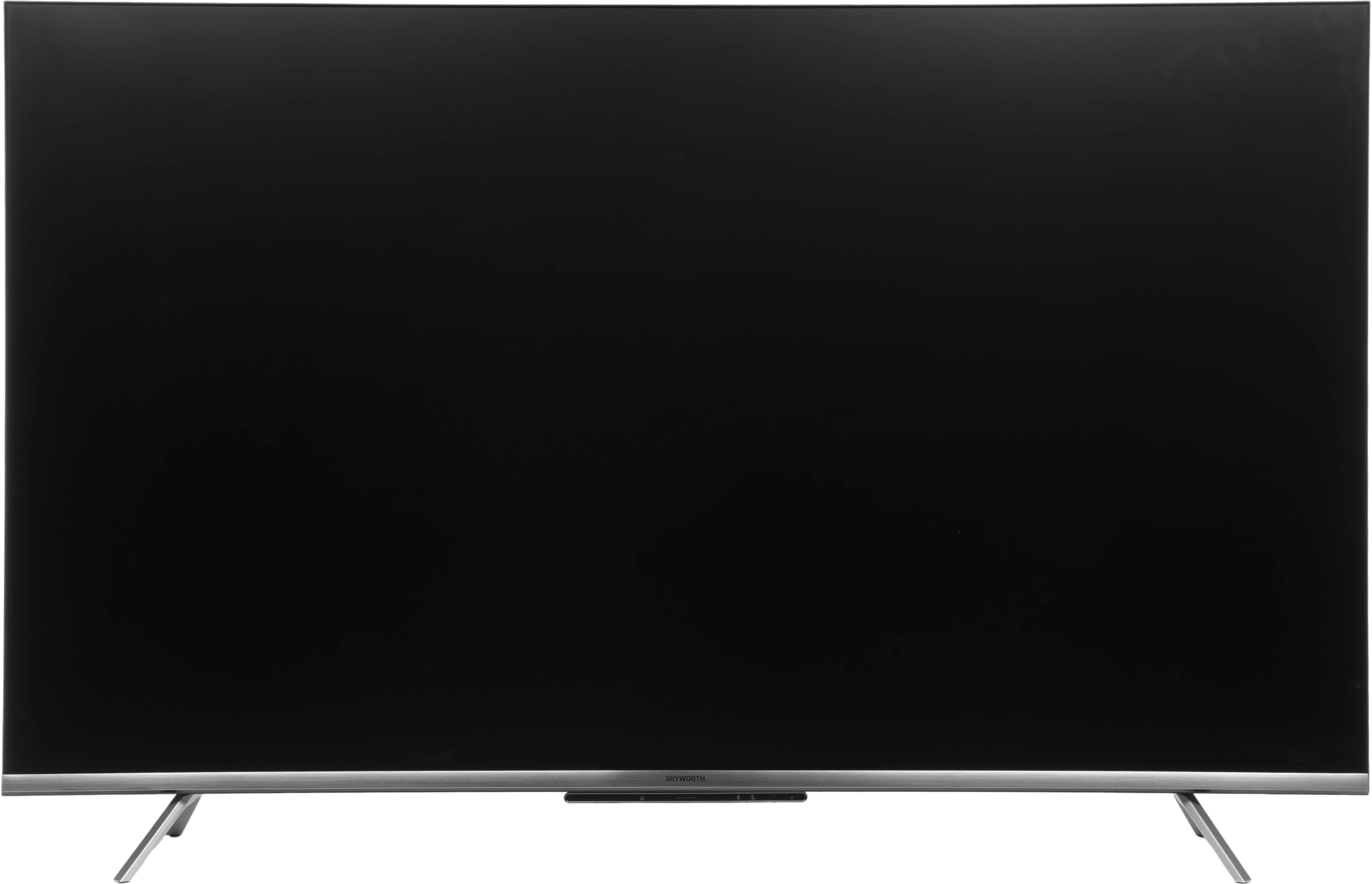 Телевизор QLED Skyworth 55" 55Q66G Google TV Frameless черный/серебристый 4K Ultra HD 60Hz DVB-T DVB-T2 DVB-C DVB-S DVB-S2 USB WiFi Smart TV