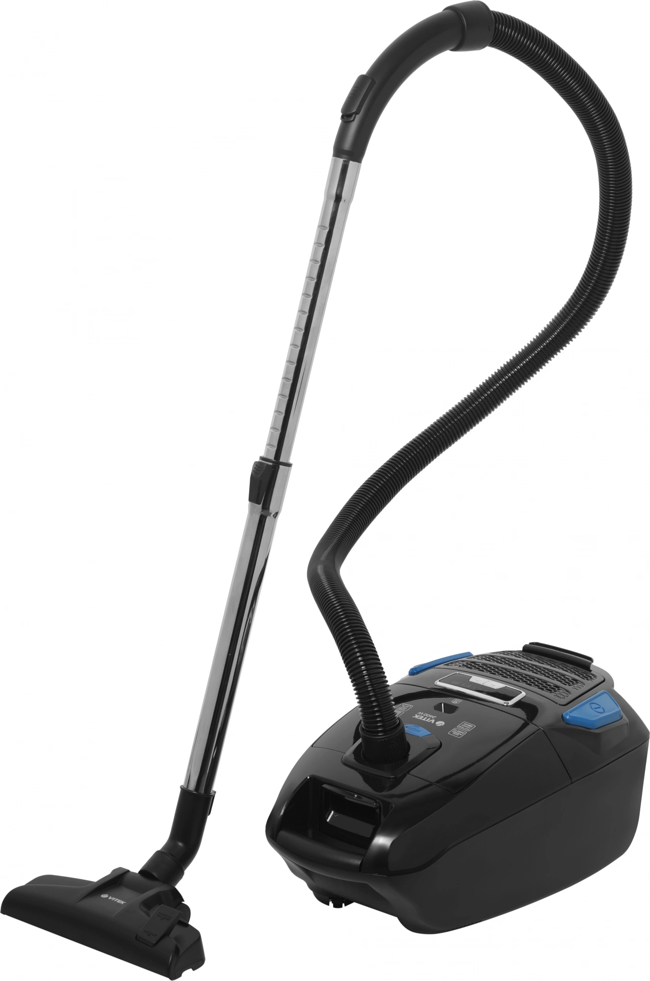 Пылесос Vitek VT-1899 GY 2400Вт черный (в компл.:4мешка)