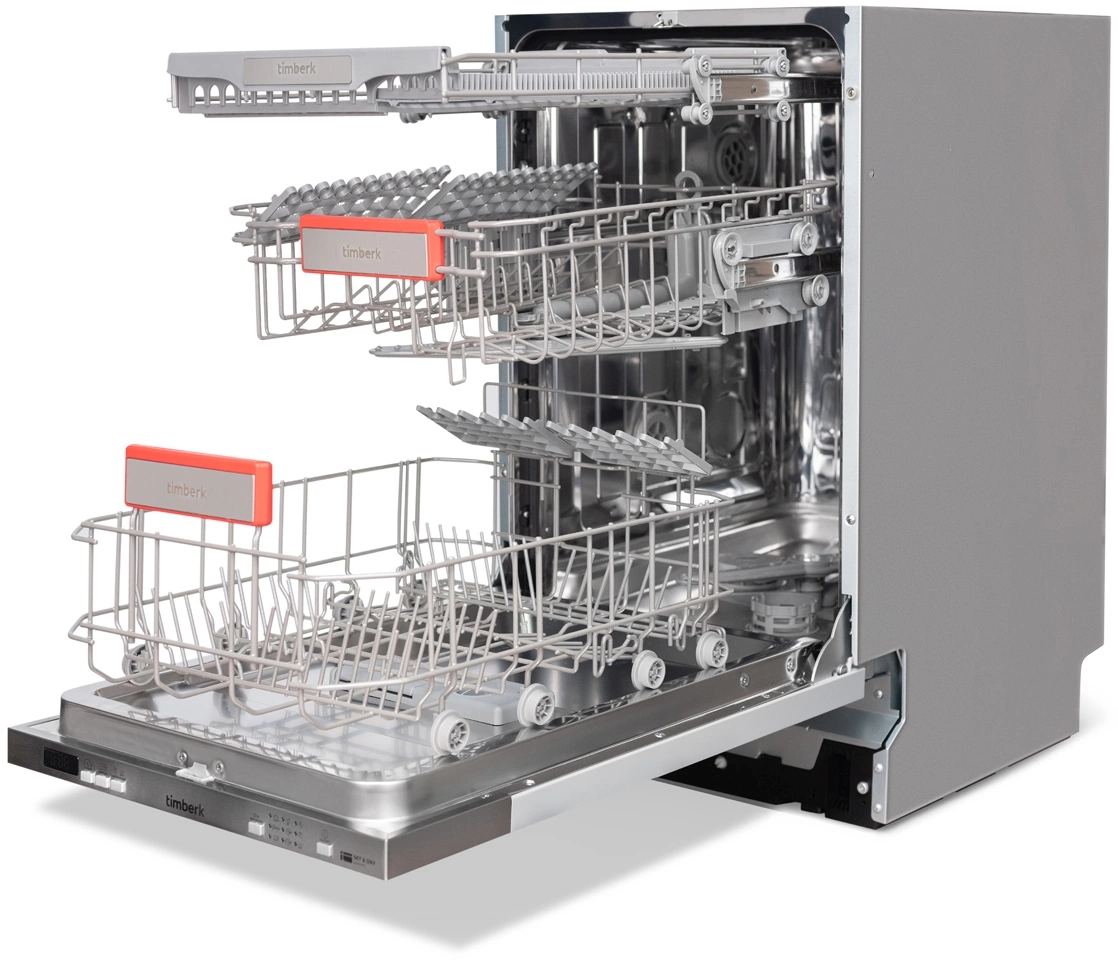 Посудомоечная машина Timberk Set&Dry T-DW45BI103 серебристый (узкая)