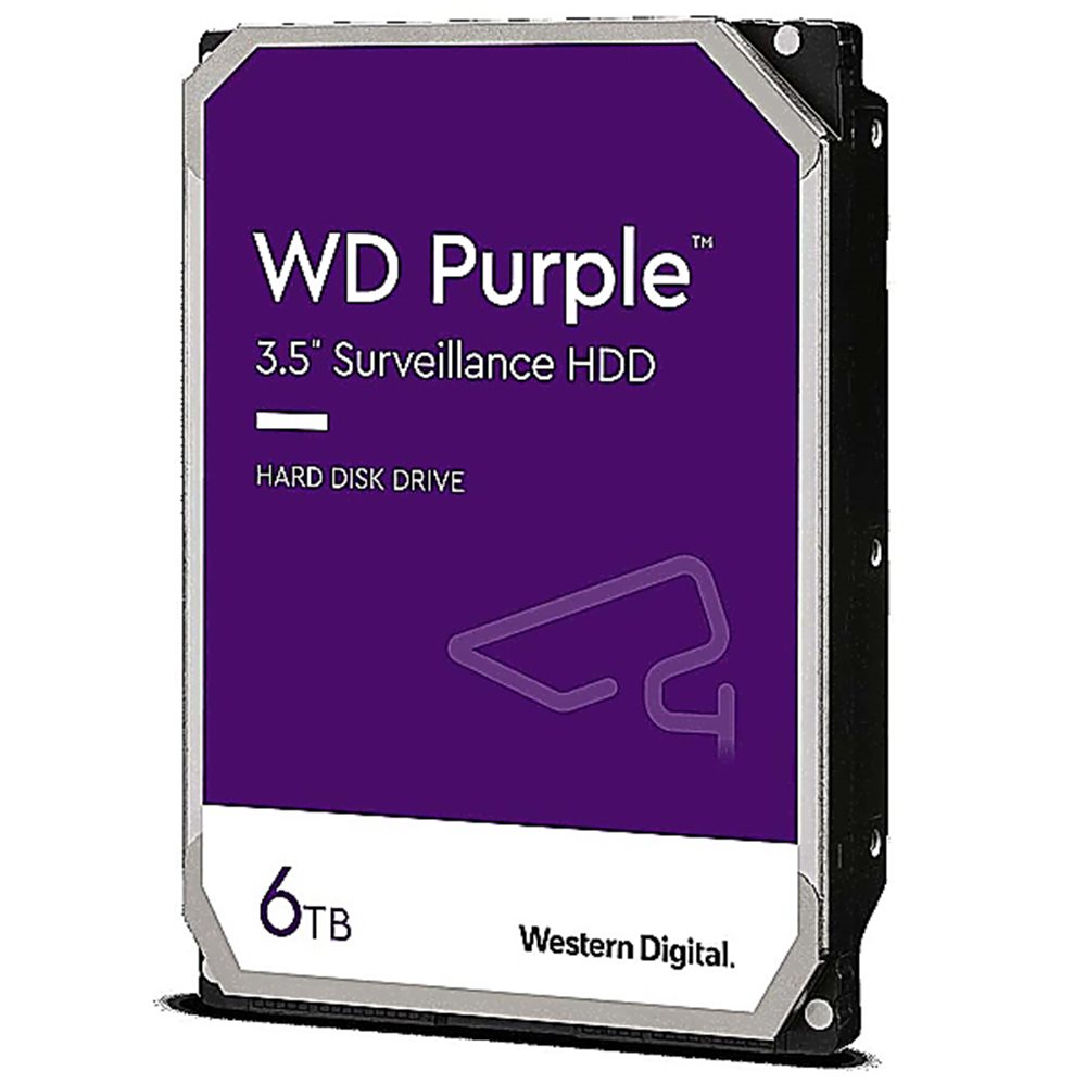 Жесткий диск HDD WD SATA 6Tb Purple Surveillance 6Gb/s 3.5" 5400rpm 256MB 24x7, WD64PURZ