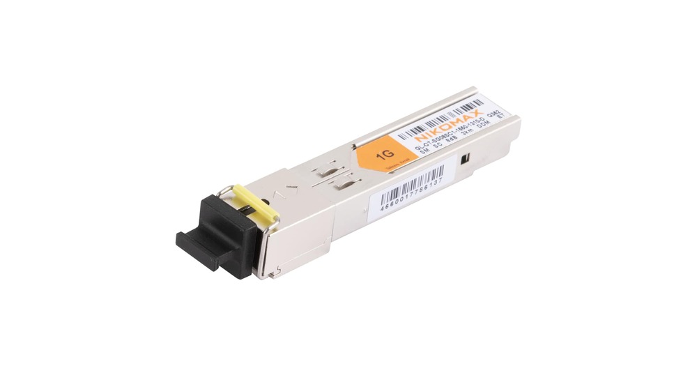 GL-OT-SG08SC1-1550-1310-D Модуль NIKOMAX SFP, WDM, 155Mb/1.25Гбит/c, одно волокно SM, SC, Tx:1550/Rx:1310 нм, DDM, 8 дБ (до 3 км)
