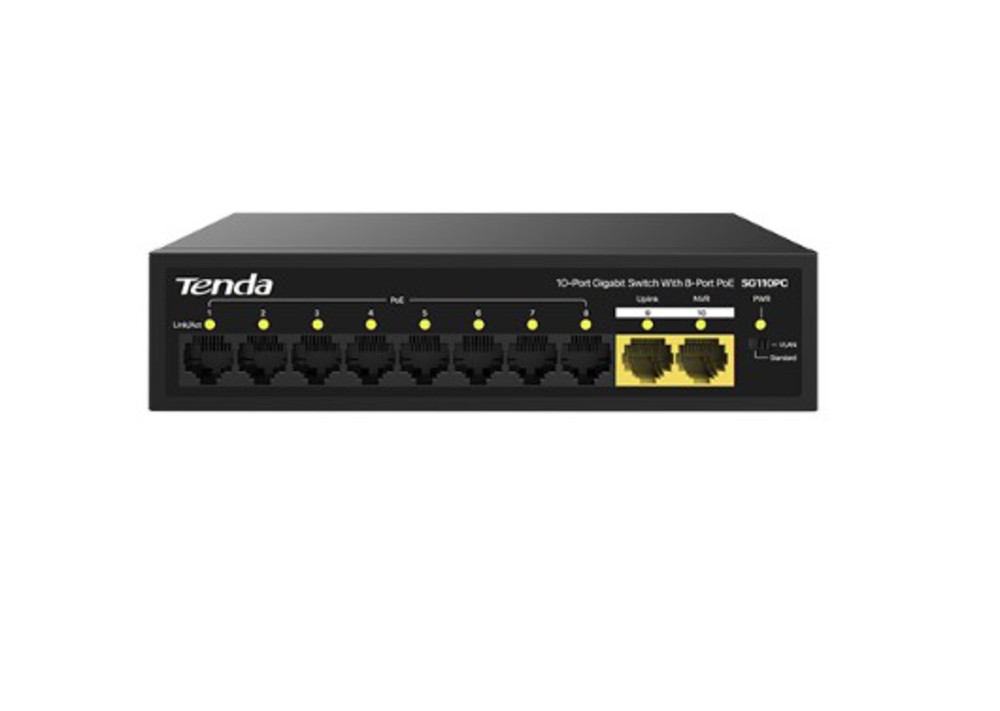 Tenda SG110PC - Гигабитный Lite PoE - коммутатор, 10-портовый