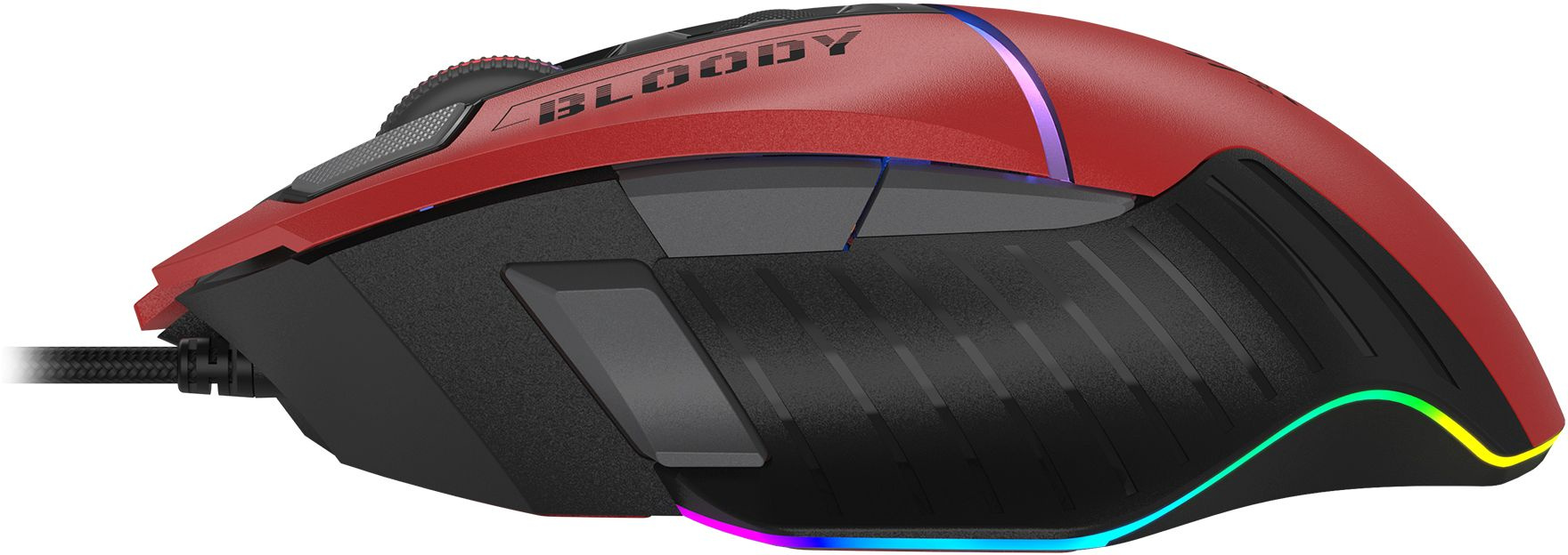 Мышь A4Tech Bloody W95 Max Sports красный/черный оптическая 12000dpi USB 10but (W95 MAX SPORTS RED)