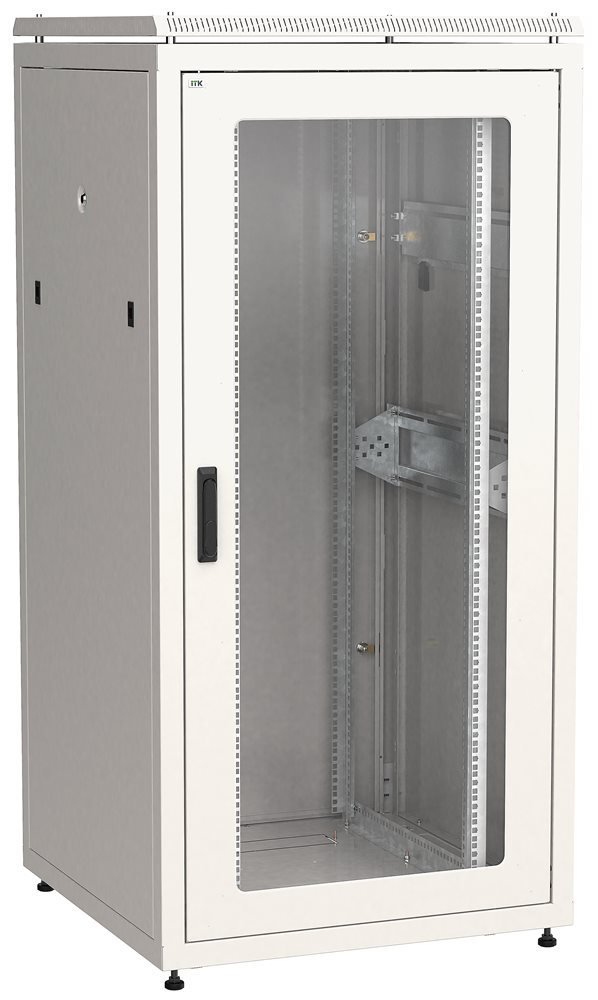 LN35-33U88-GM - ITK LINEA N 33U 800х800мм стекл. пер. дв. задн. металл. сер.