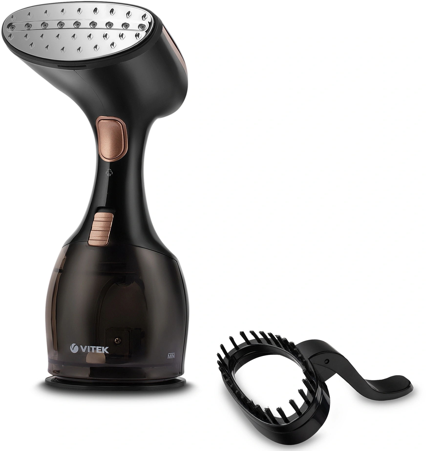 Отпариватель ручной Vitek VT-2440 1500Вт черный/золотистый
