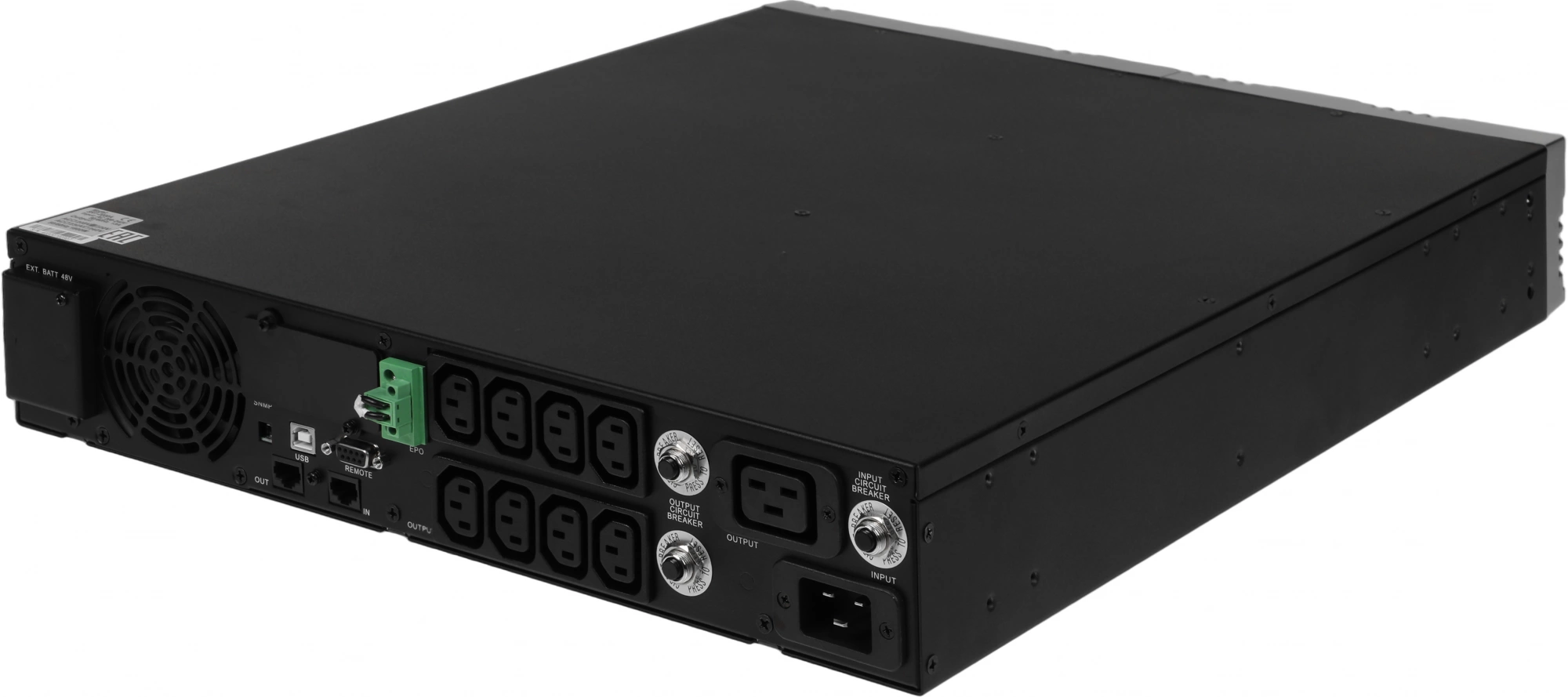 Источник бесперебойного питания Powercom Smart King RT SRT-2000A LCD 1800Вт 2000ВА черный