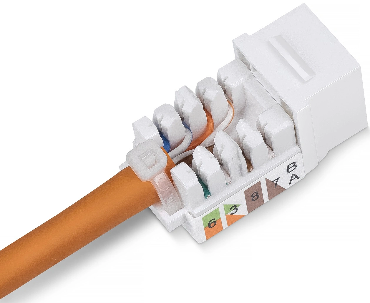 Модуль Cabeus KJ-RJ45-CAT.5E-90-SW информ. KeystoneRJ45 кат.5E бронз.