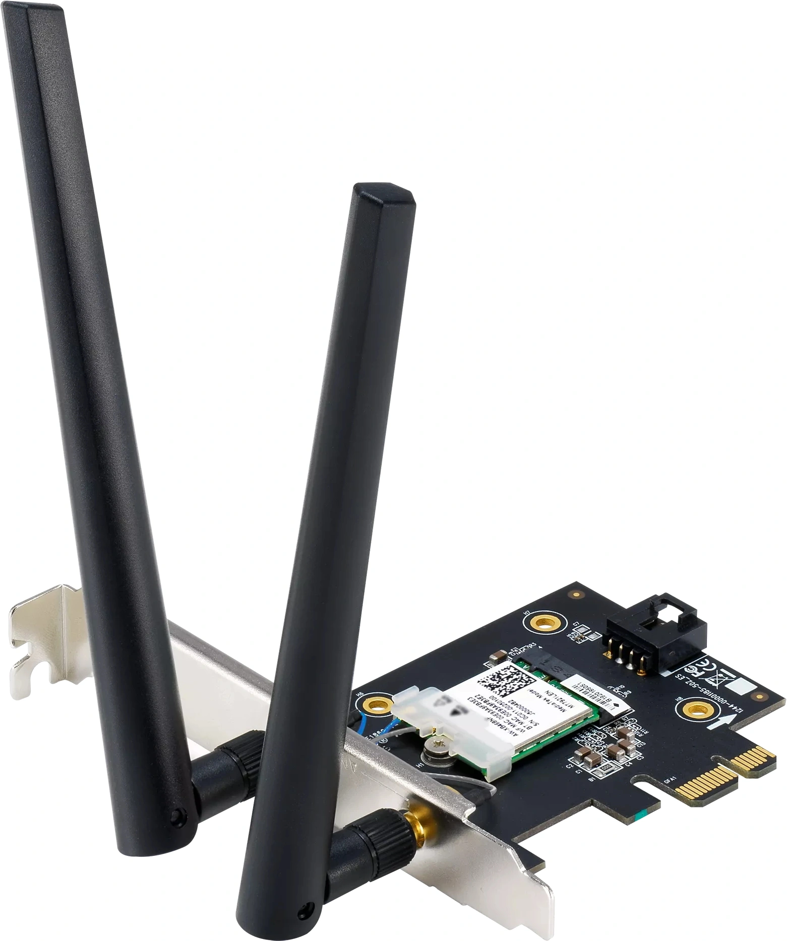 Сетевой адаптер Wi-Fi + Bluetooth Asus PCE-BE6500 BE6500 PCI Express (ант.внеш.съем) 2ант.