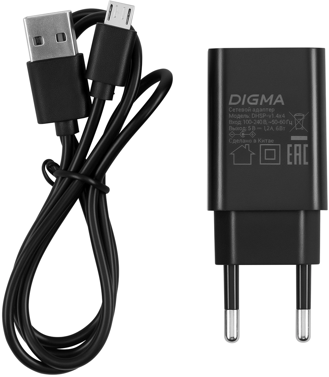 Сплиттер аудио-видео Digma DHSP-v1.4x4 HDMI (f)/4xHDMI (f) черный